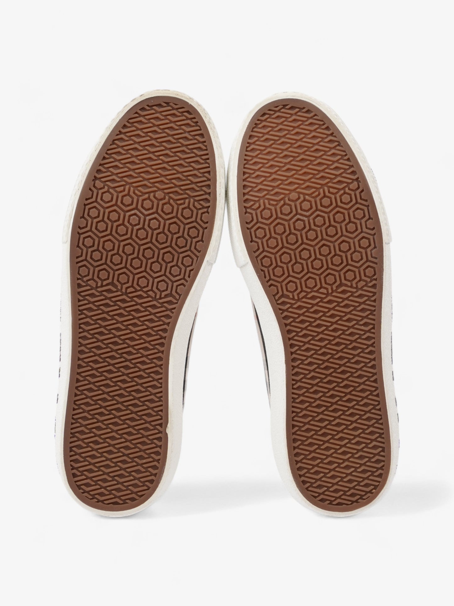 Burberry Larkhal Sneakers Beige Checkered / White Canvas EU 40 UK 7