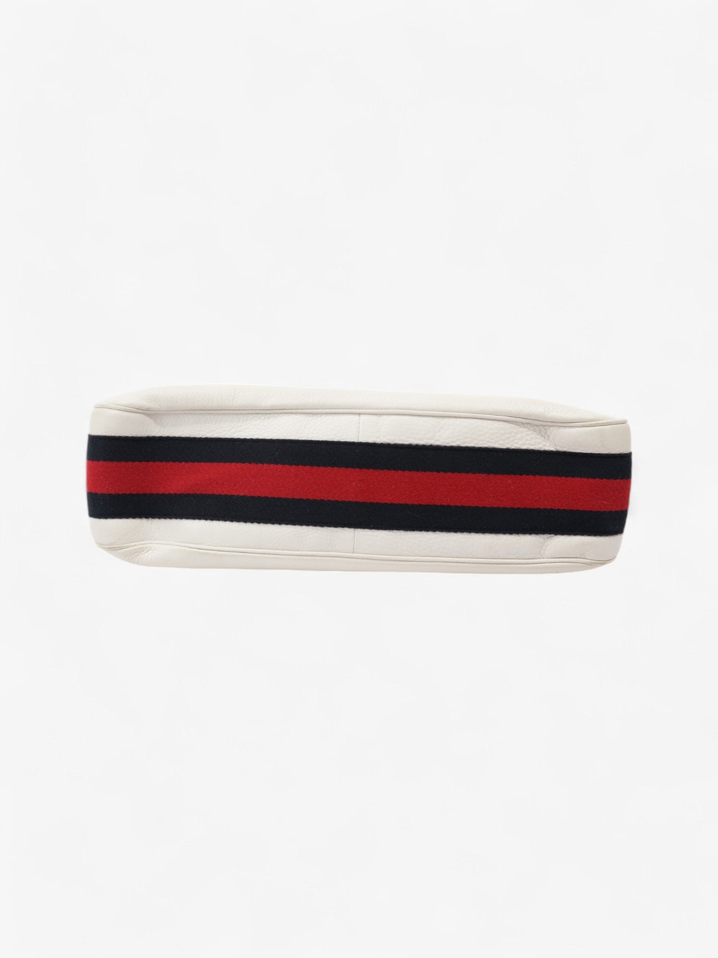 Gucci Heritage Hobo White / Navy Blue / Red Leather