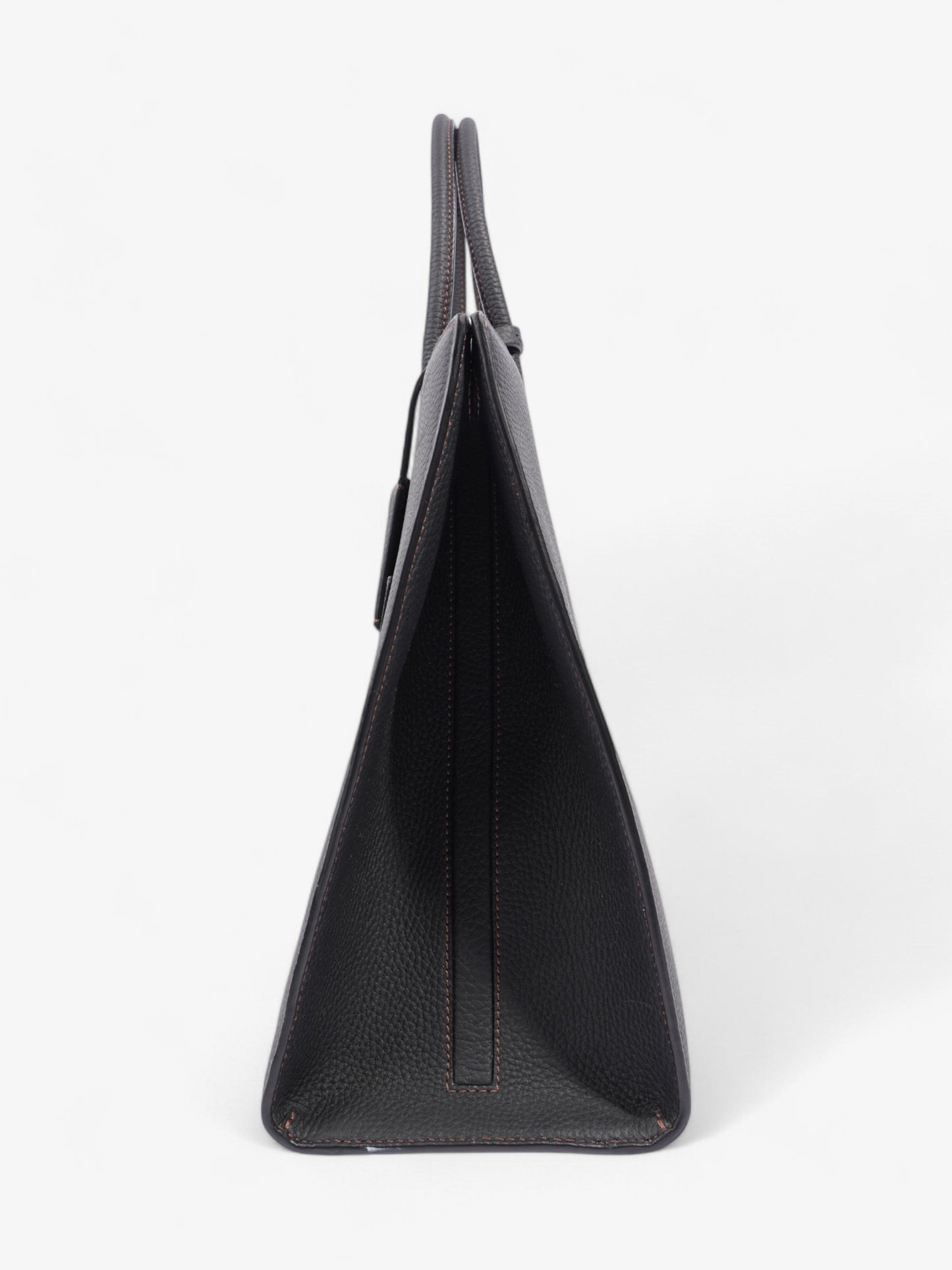 Burberry TB Tote Black Grained Leather Medium
