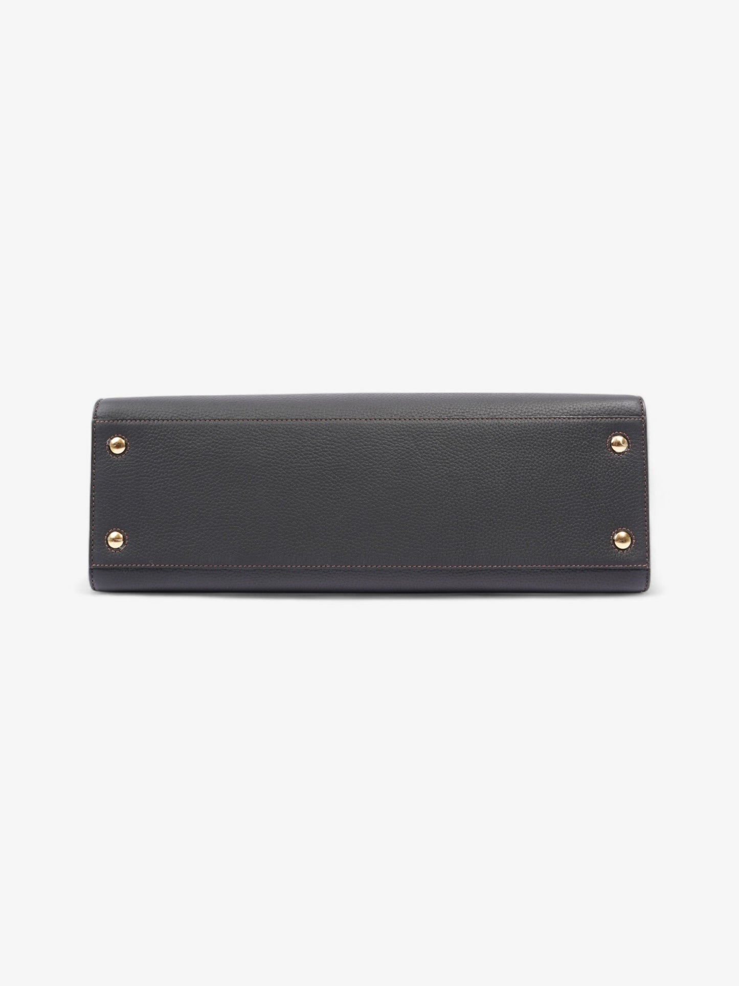 Burberry TB Tote Black Grained Leather Medium