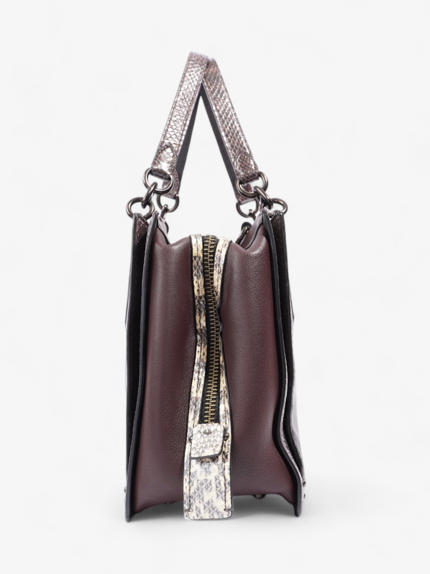 Coach Dreamer Black / Burgundy Leather 36