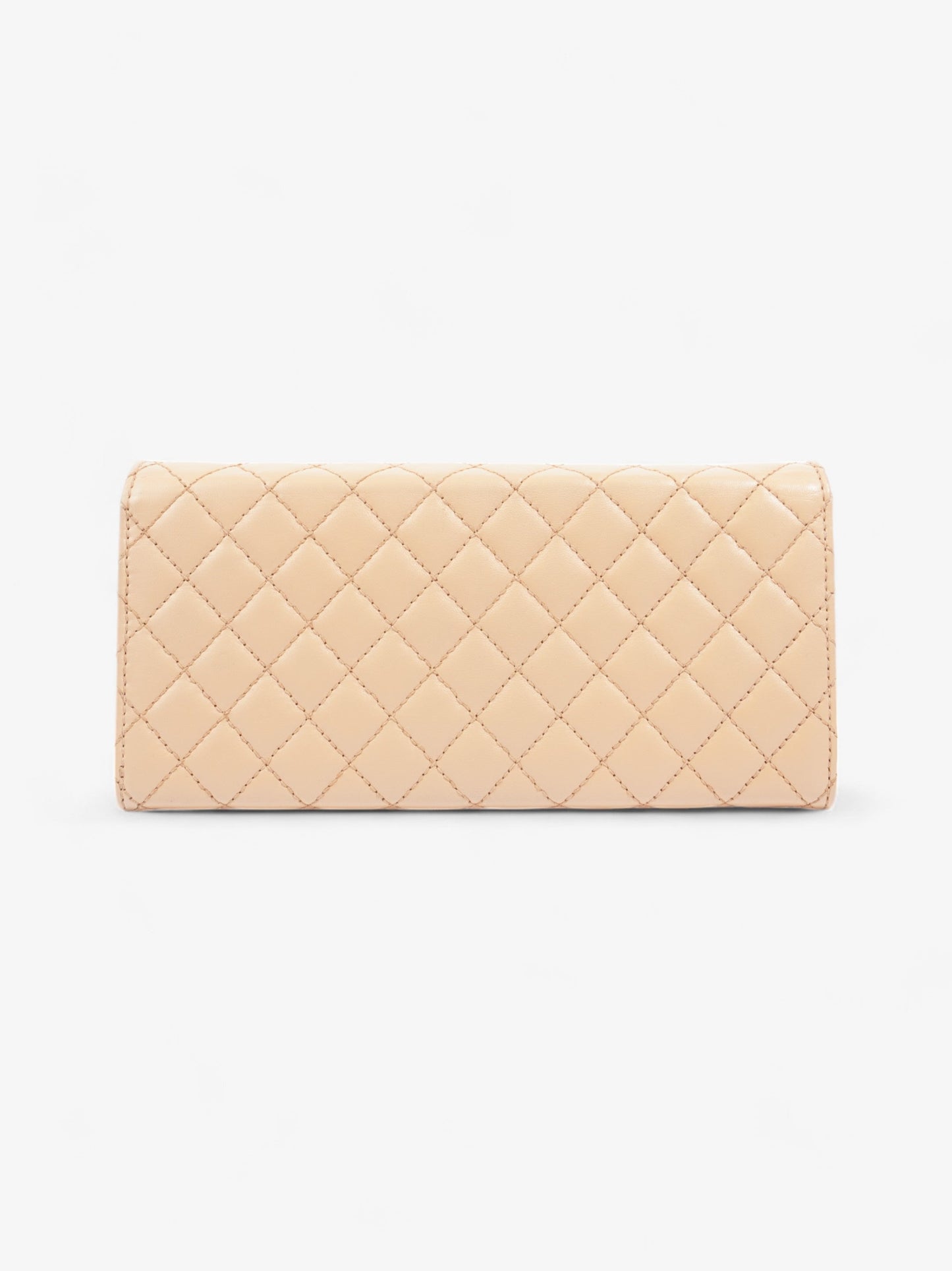 Chanel East West Wallet on Chain Beige Leather