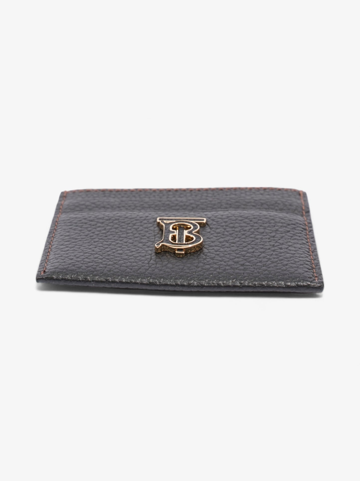 Burberry TB Card Holder Black Calfskin Leather