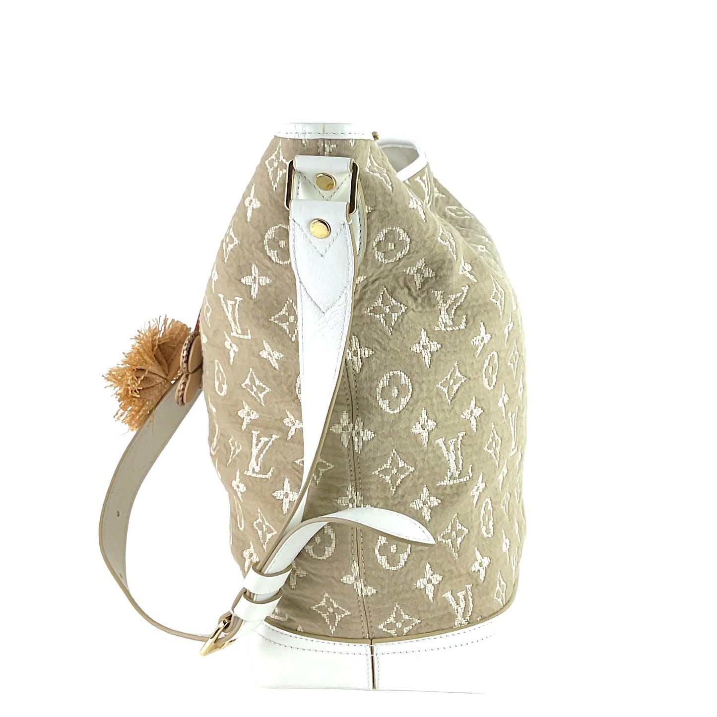 Louis Vuitto Sabbia Besace Blanc Monogram Canvas Limited Edition Bag