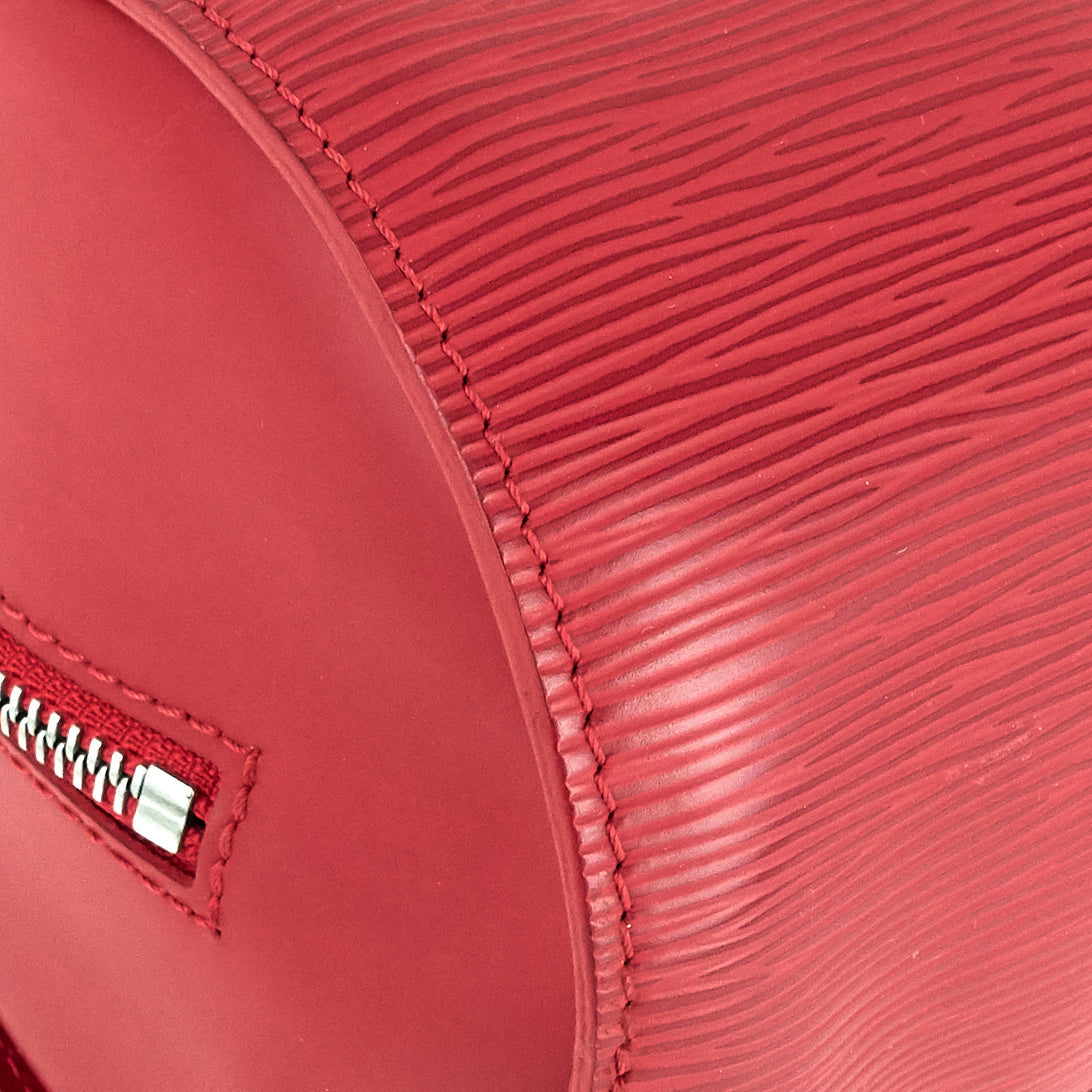 Louis Vuitto Papillon 30 Epi Leather Bag with Pouch