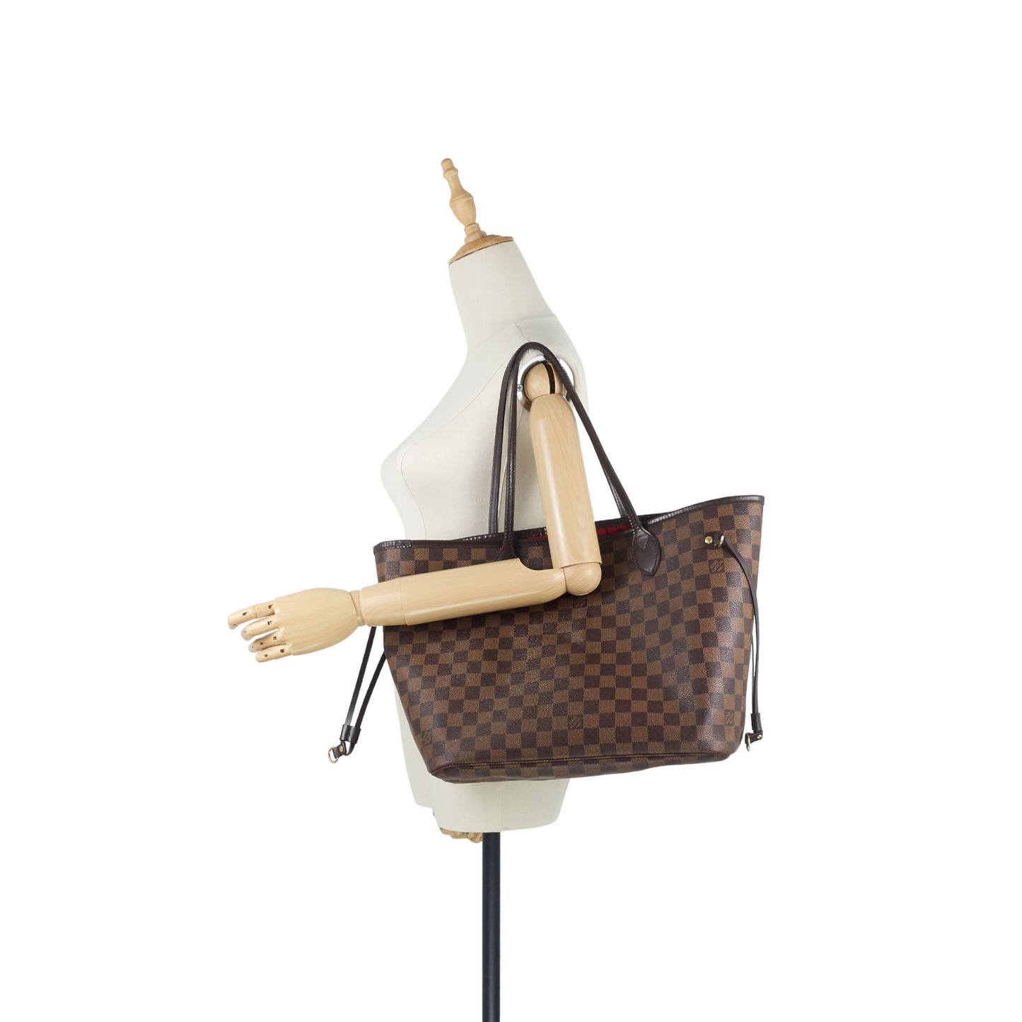 Louis Vuitto Neverfull MM Damier Ebene Canvas Bag