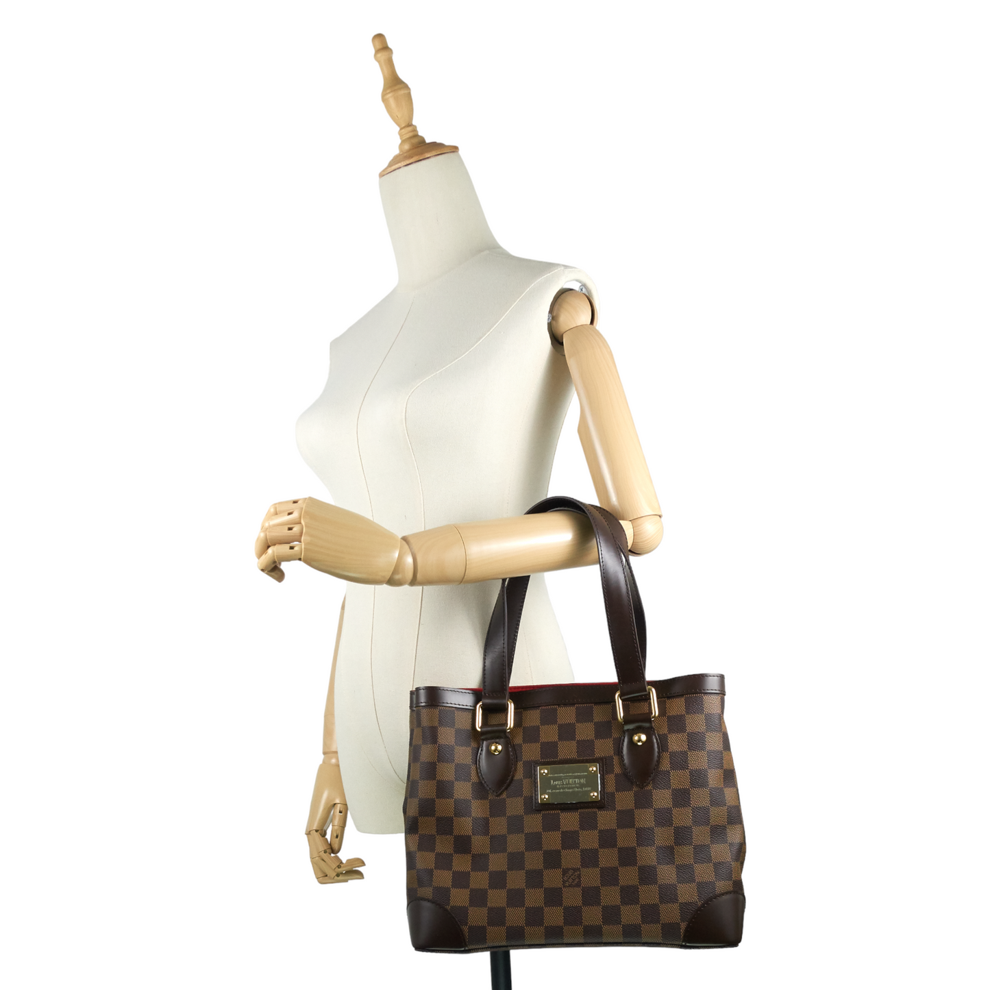 Louis Vuitto Louis Vuitton Hampstead PM Damier Ebene Canvas Bag
