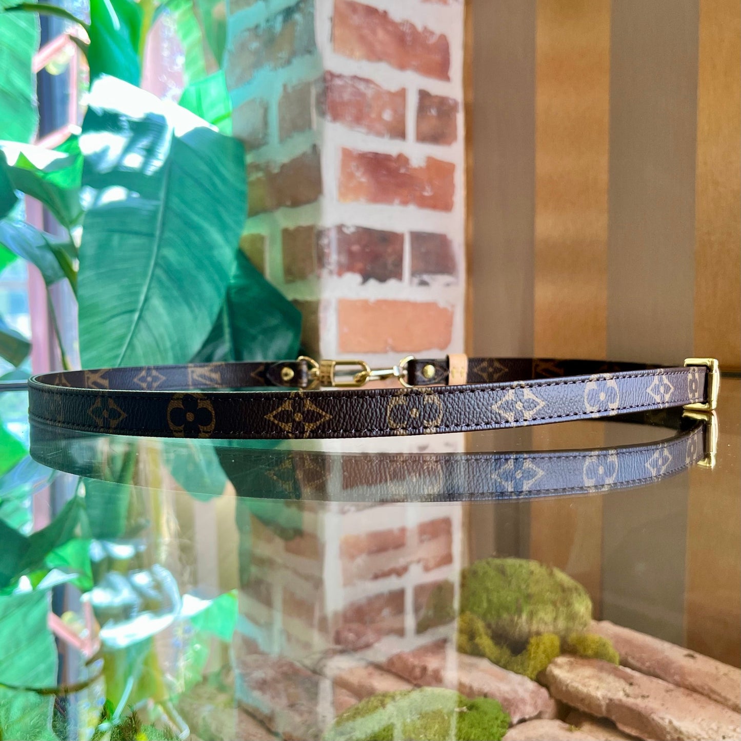 LOUIS VUITTON Brown Monogram Canvas Bandoulière Bag Strap