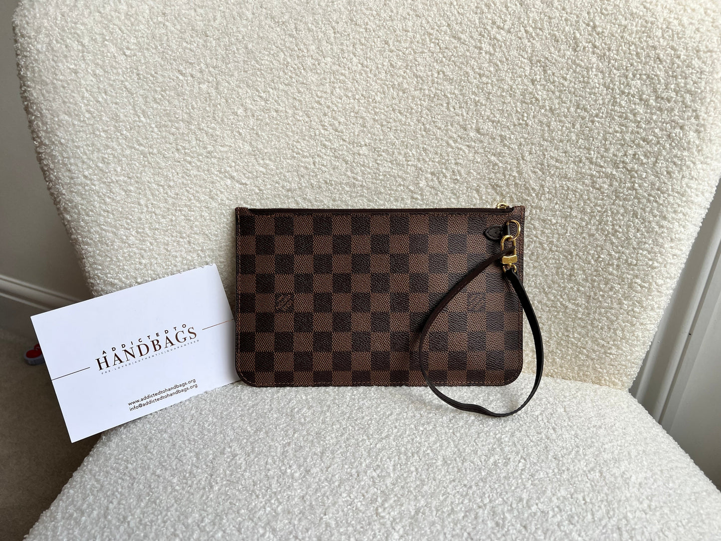 Louis Vuitton Pouch (from Neverfull) in Damier Ebene