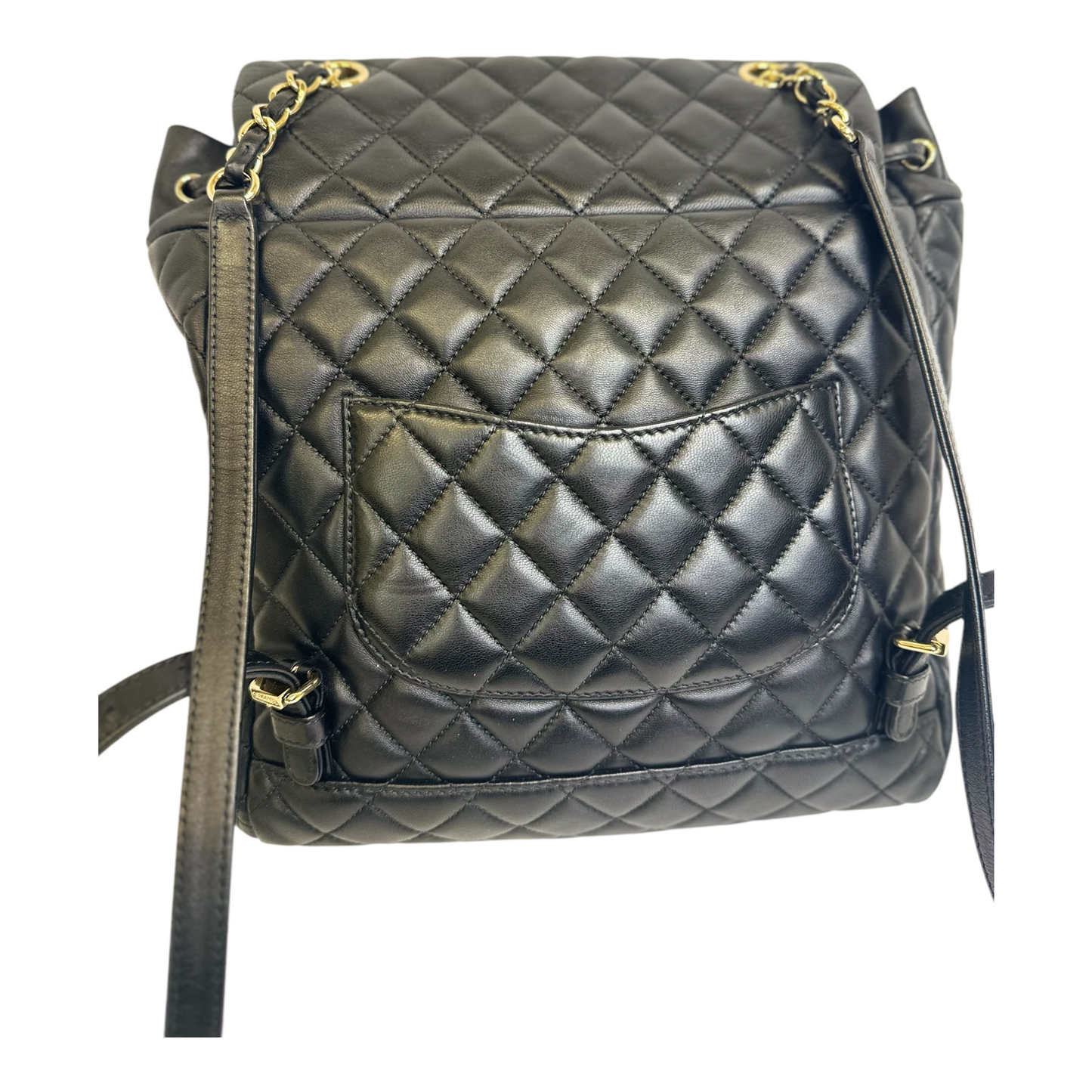 Chanel Lambskin Quilted Large Urban Spirit Backpack Black