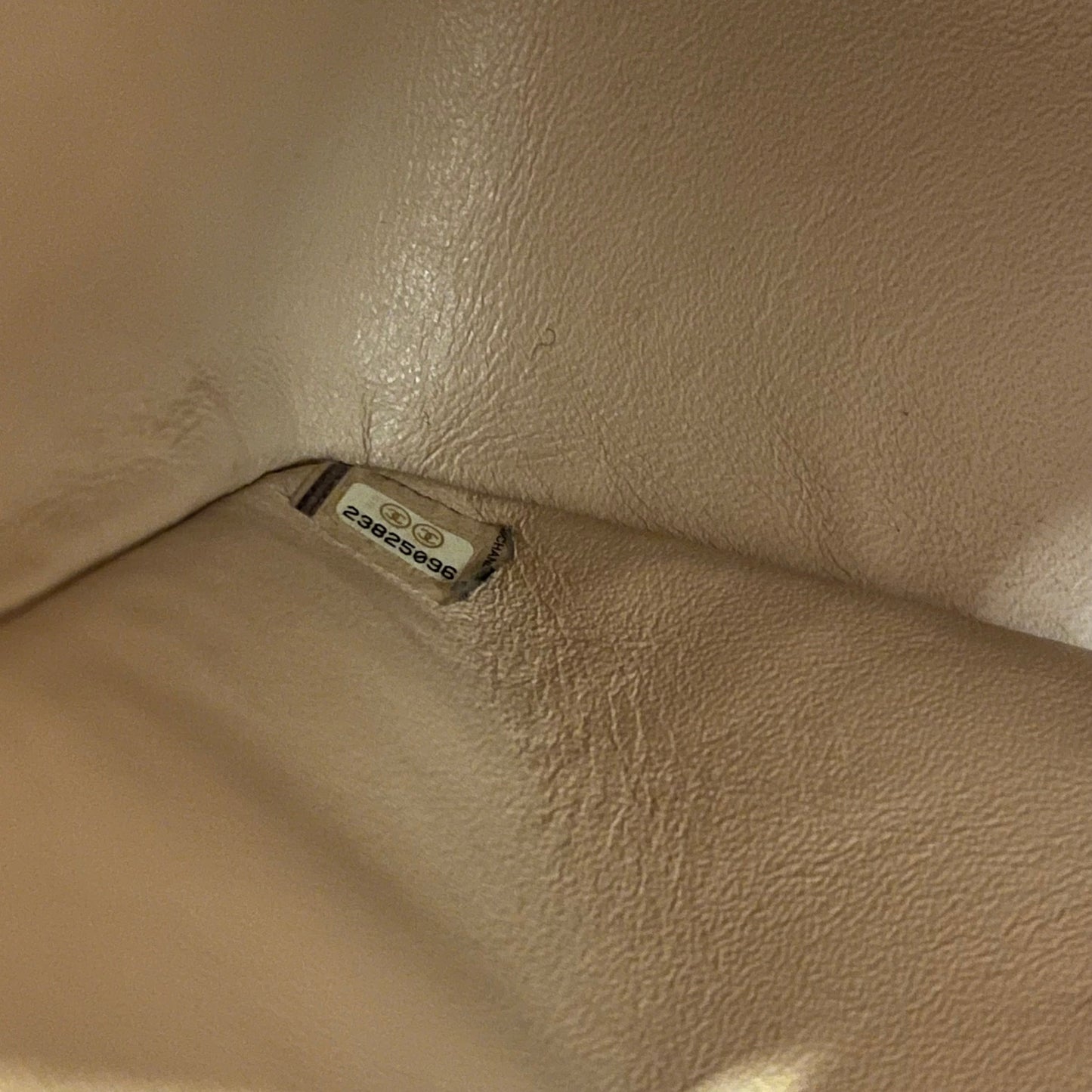 CHANEL Classic Double Flap Jumbo Beige Quilted Caviar Leather Shoulder Bag