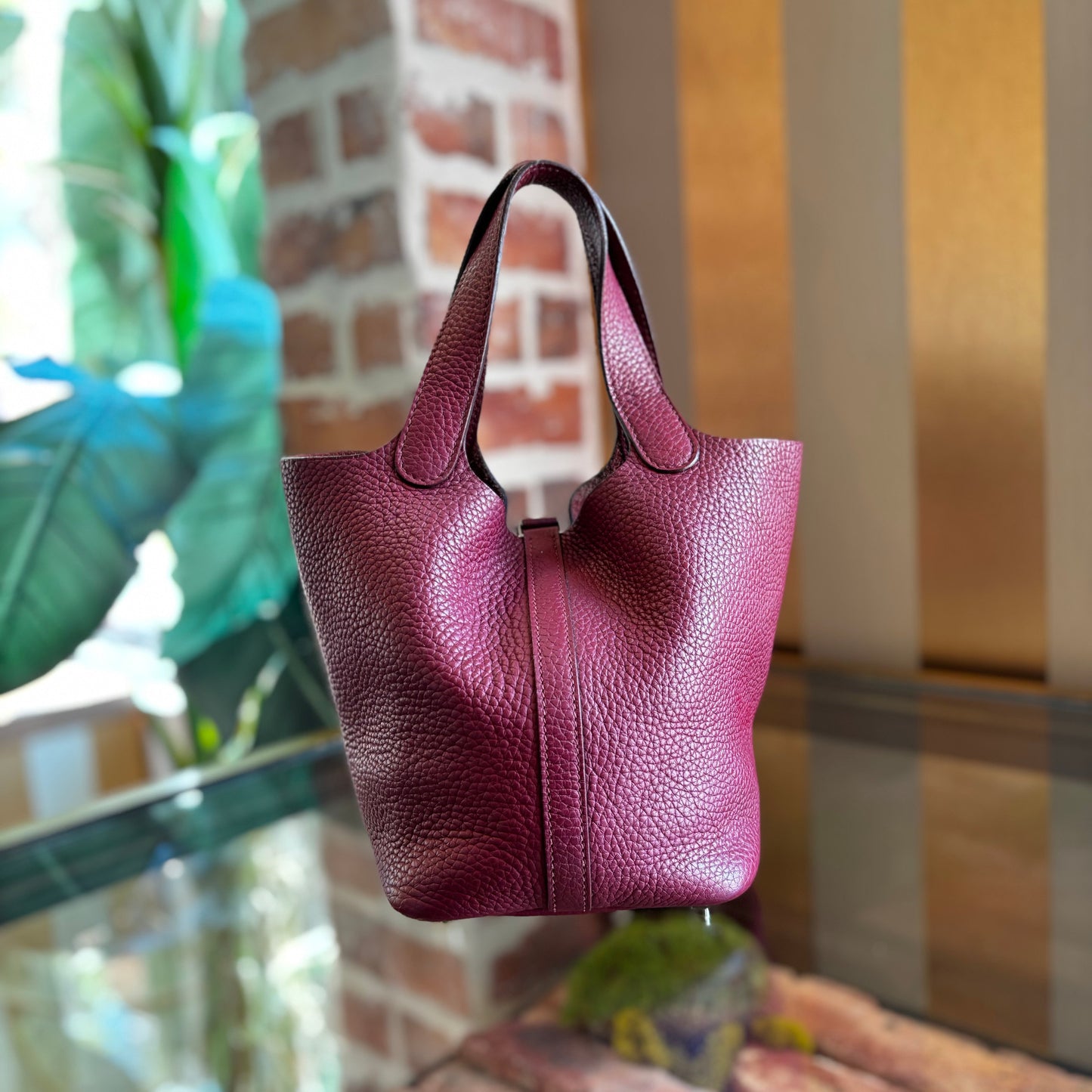 HERMES Picotin Lock PM Taurillon Clemence Tote