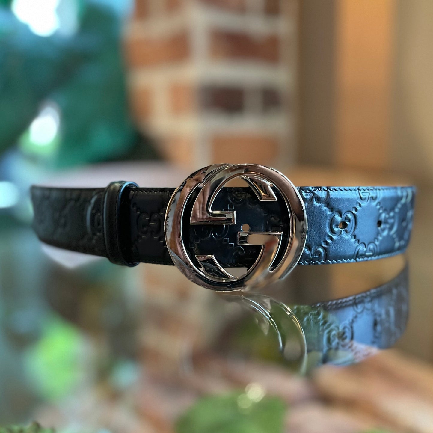 GUCCI Guccissima Interlocking G Belt SZ80/32(4US)