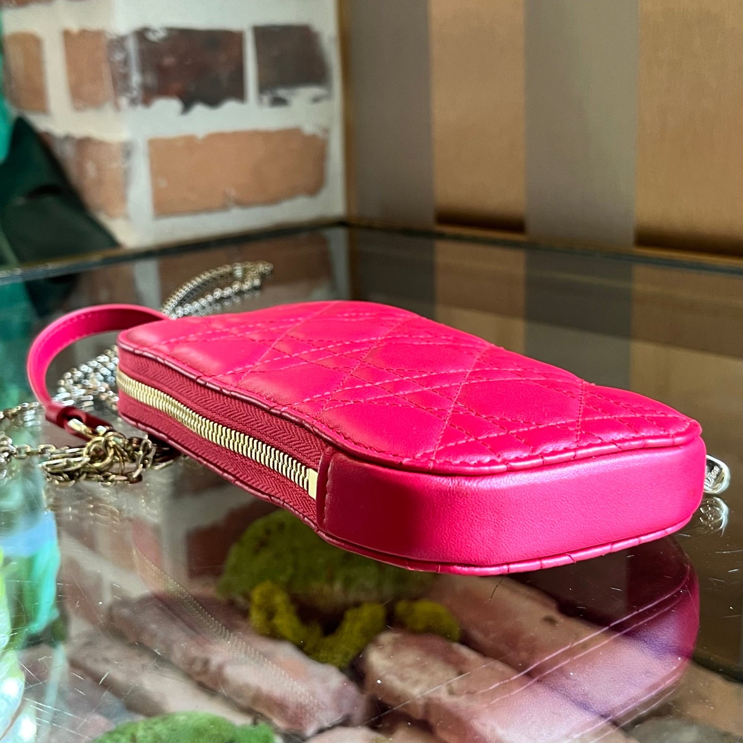 CHRISTIAN DIOR Lady Dior Call'in Dior Cannage Lambskin Crossbody Bag