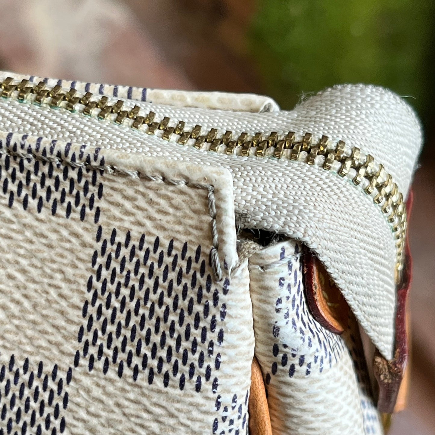 LOUIS VUITTON Eva Damier Azur Canvas Shoulder Bag