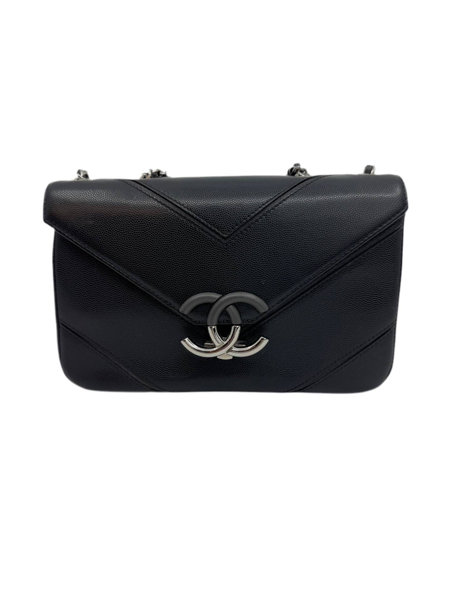 Chanel Chevron Enameled Crossbody