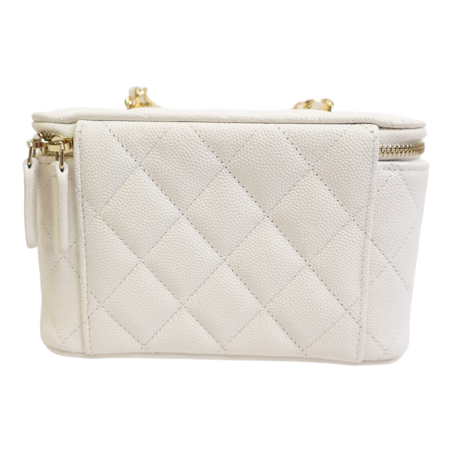 Chanel Coco Casino Caviar Quilted Small Vanity Case