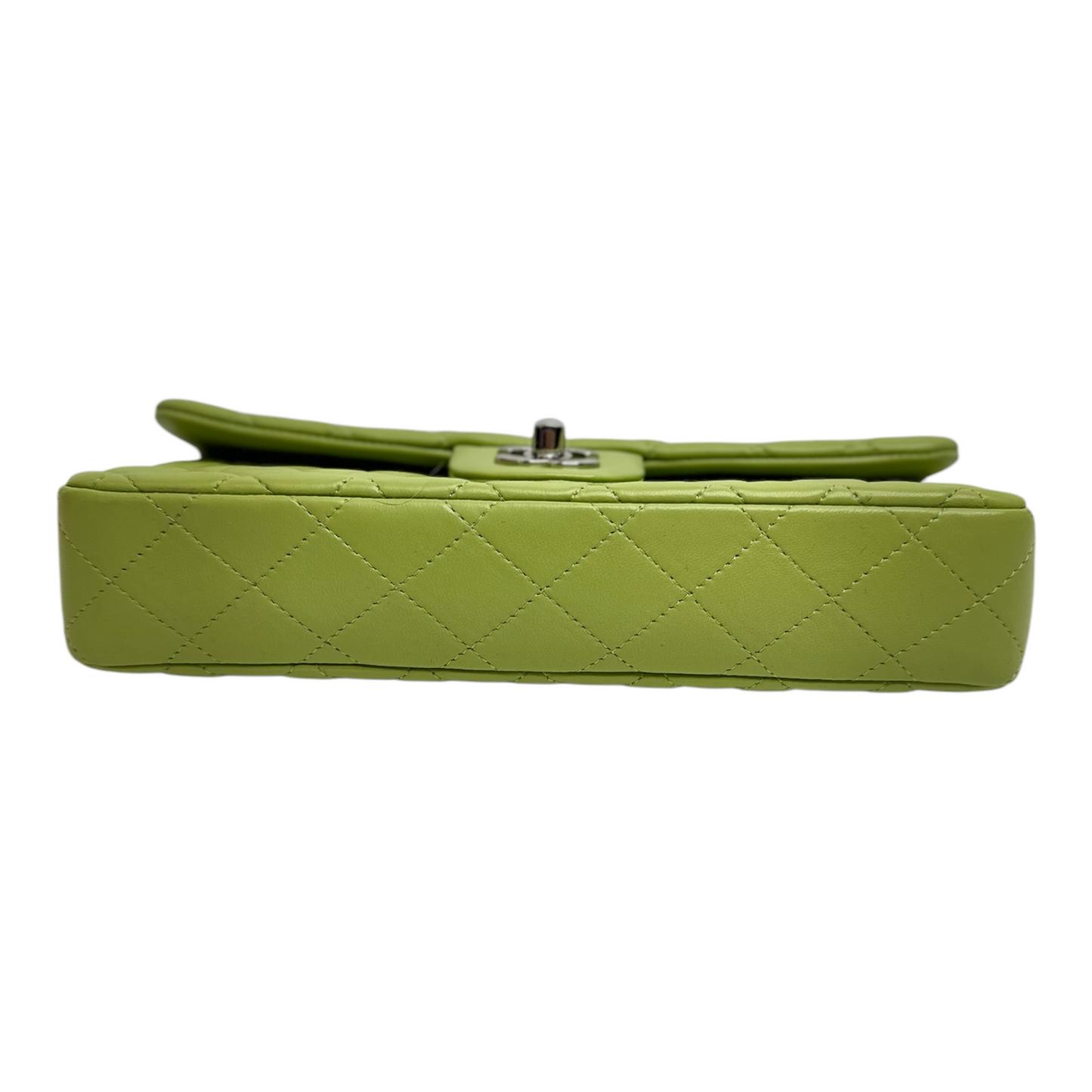 Chanel Green Lambskin East West Bag