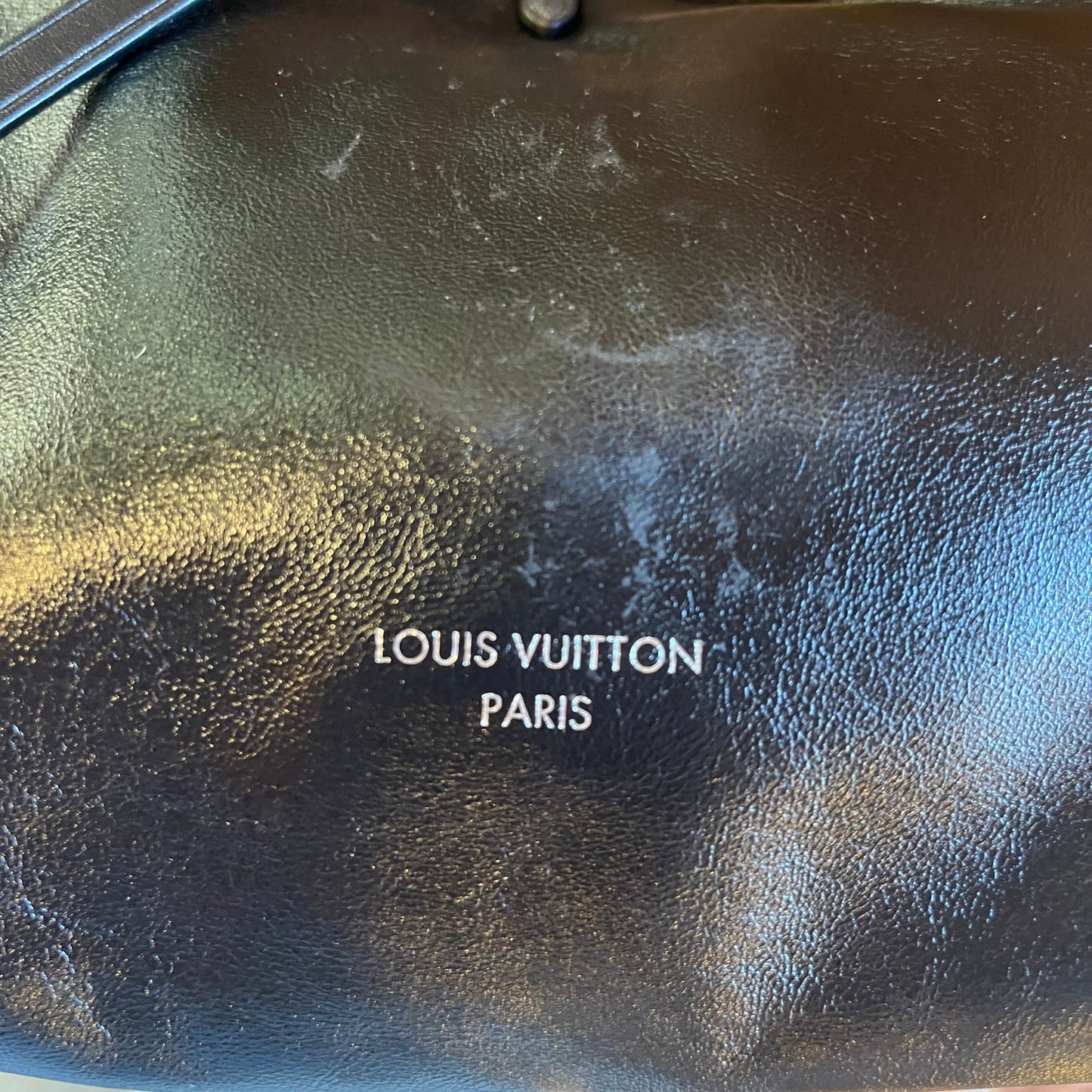 LOUIS VUITTON CarryAll Cargo Vibe PM Black Lambskin