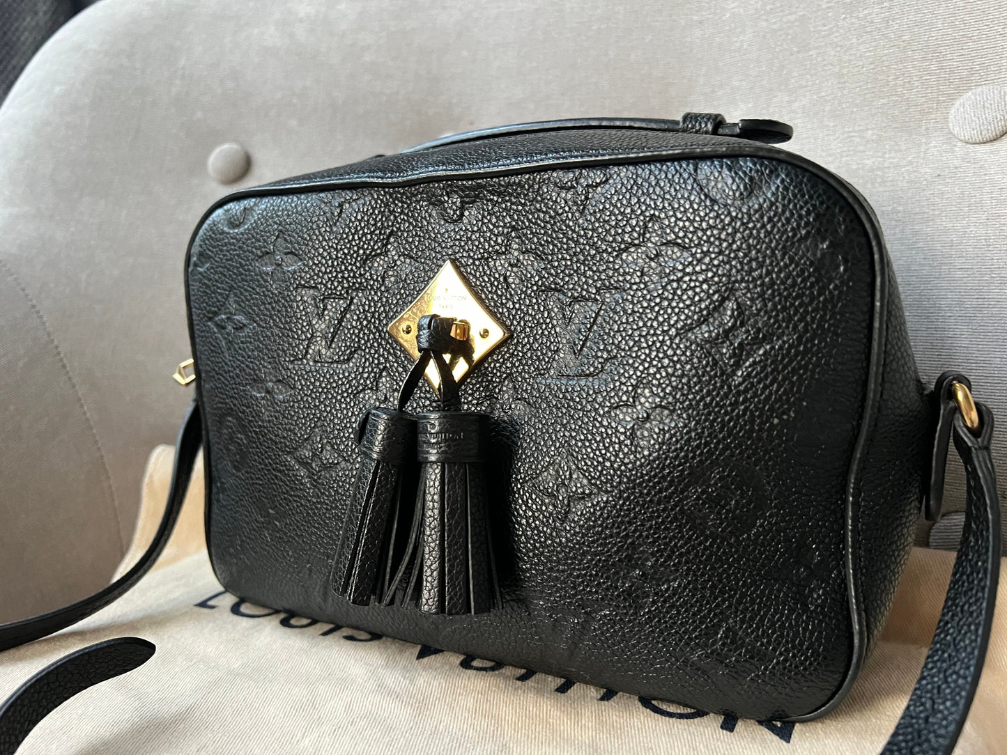 Louis Vuitton Saintonge Black Empreinte (RRP £1520)