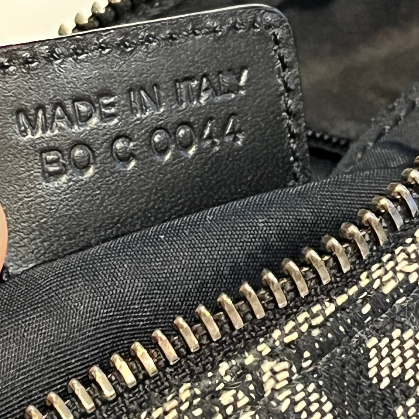 CHRISTIAN DIOR Trotter Canvas Satchel