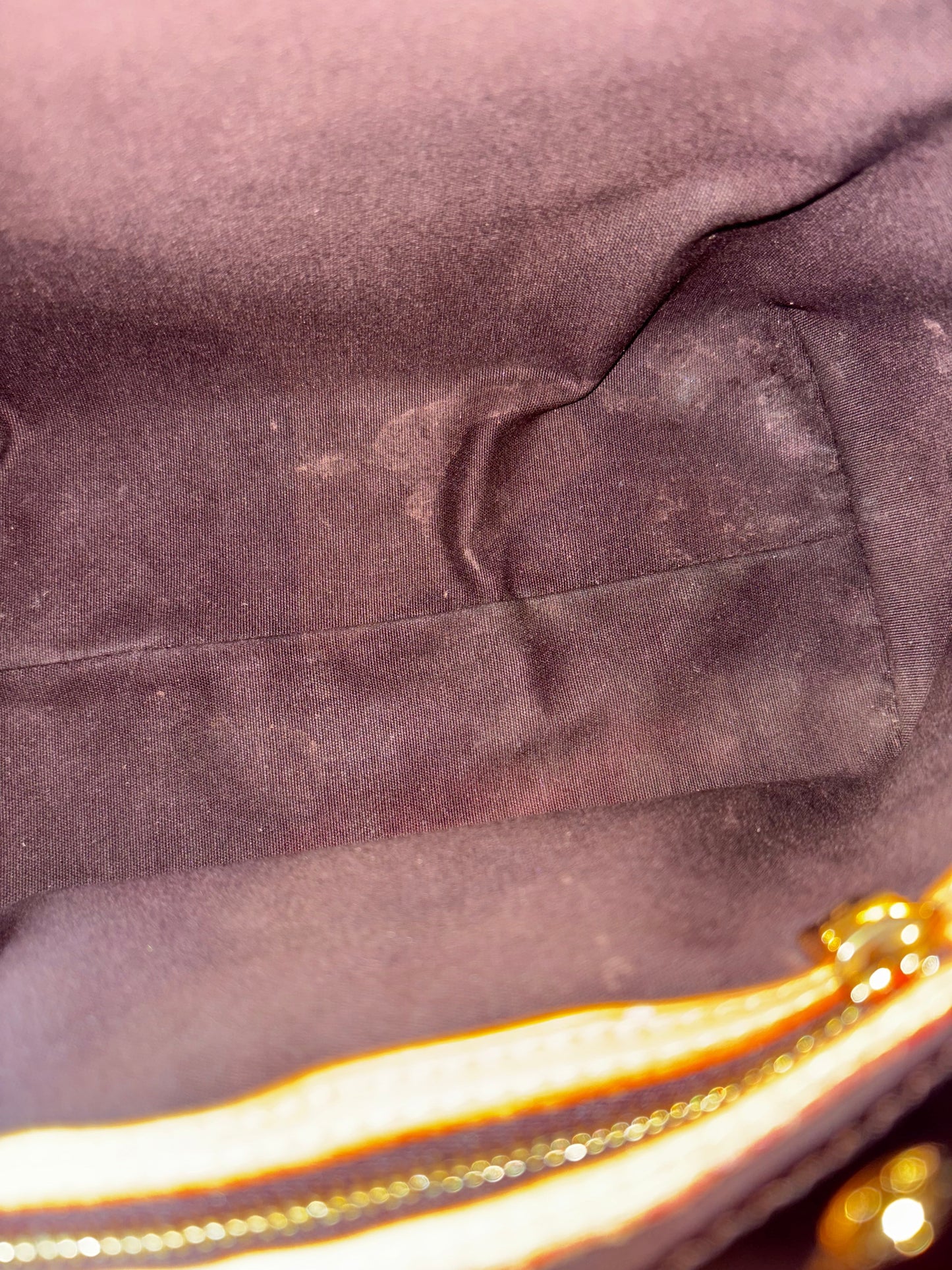 LOUIS VUITTON Vernis Amarante Reade PM Tote