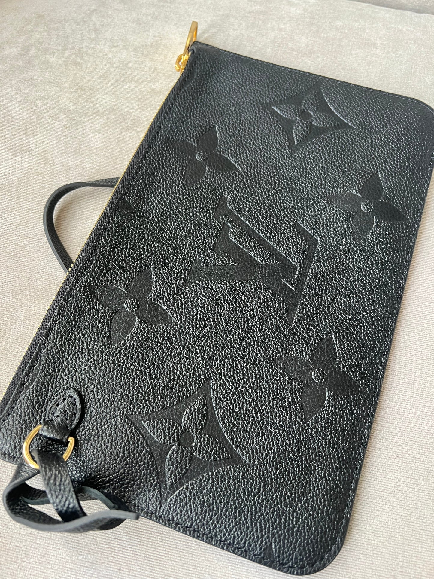 Louis Vuitton Pouch (from Neverfull) Black Empreinte