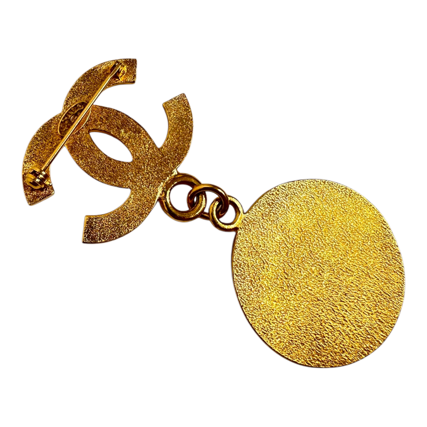 Chanel 1995 Gold Medallion Brooch