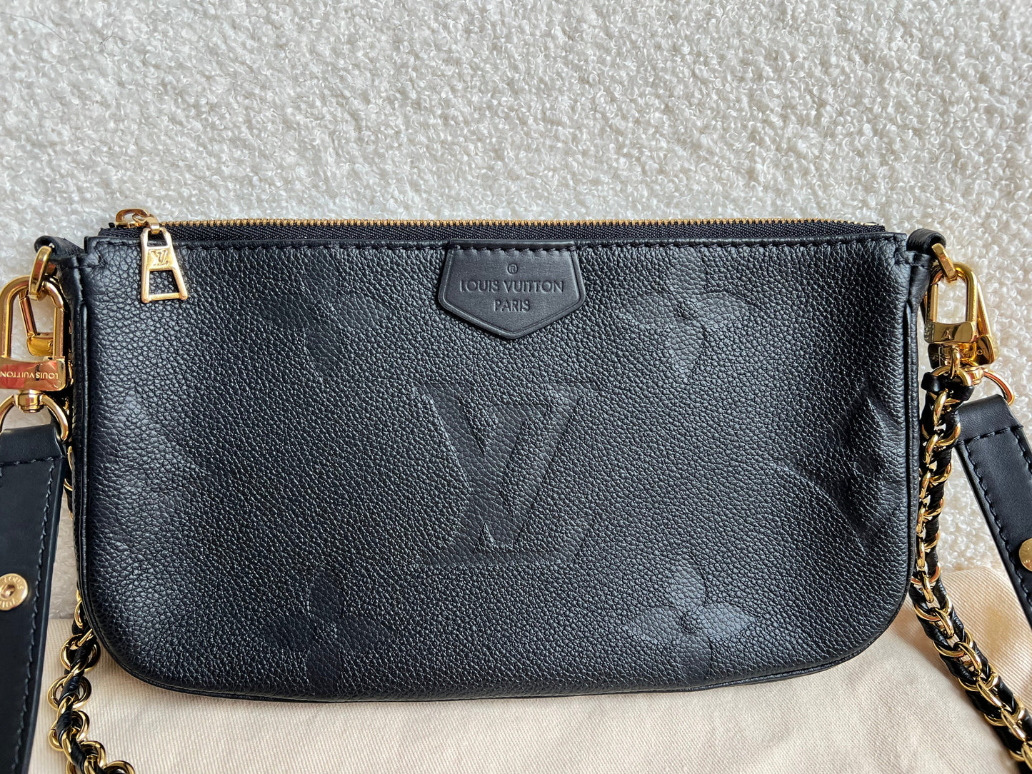Louis Vuitton Multi Pochette Accessoires Black Empreinte (RRP £2140)