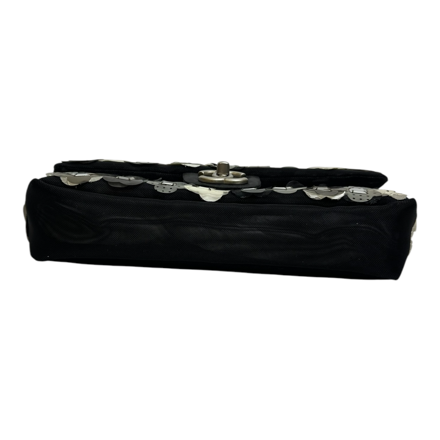 Chanel Mesh Paillette Sequin Flap Black