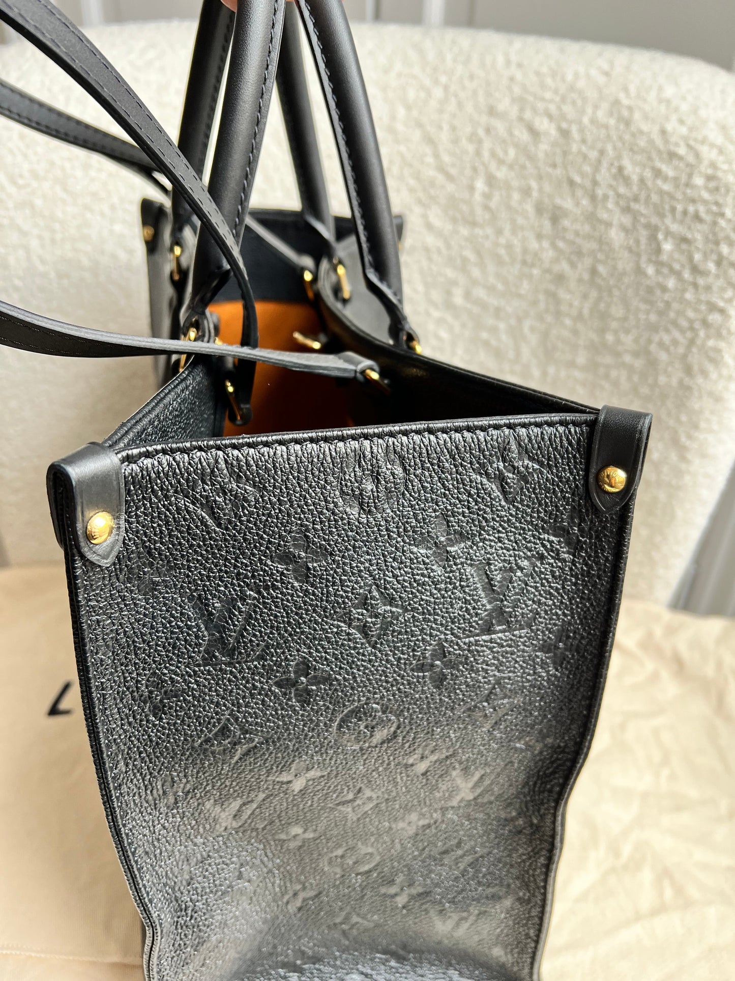 Louis Vuitton On the Go MM Black Empreinte (RRP £2,250)