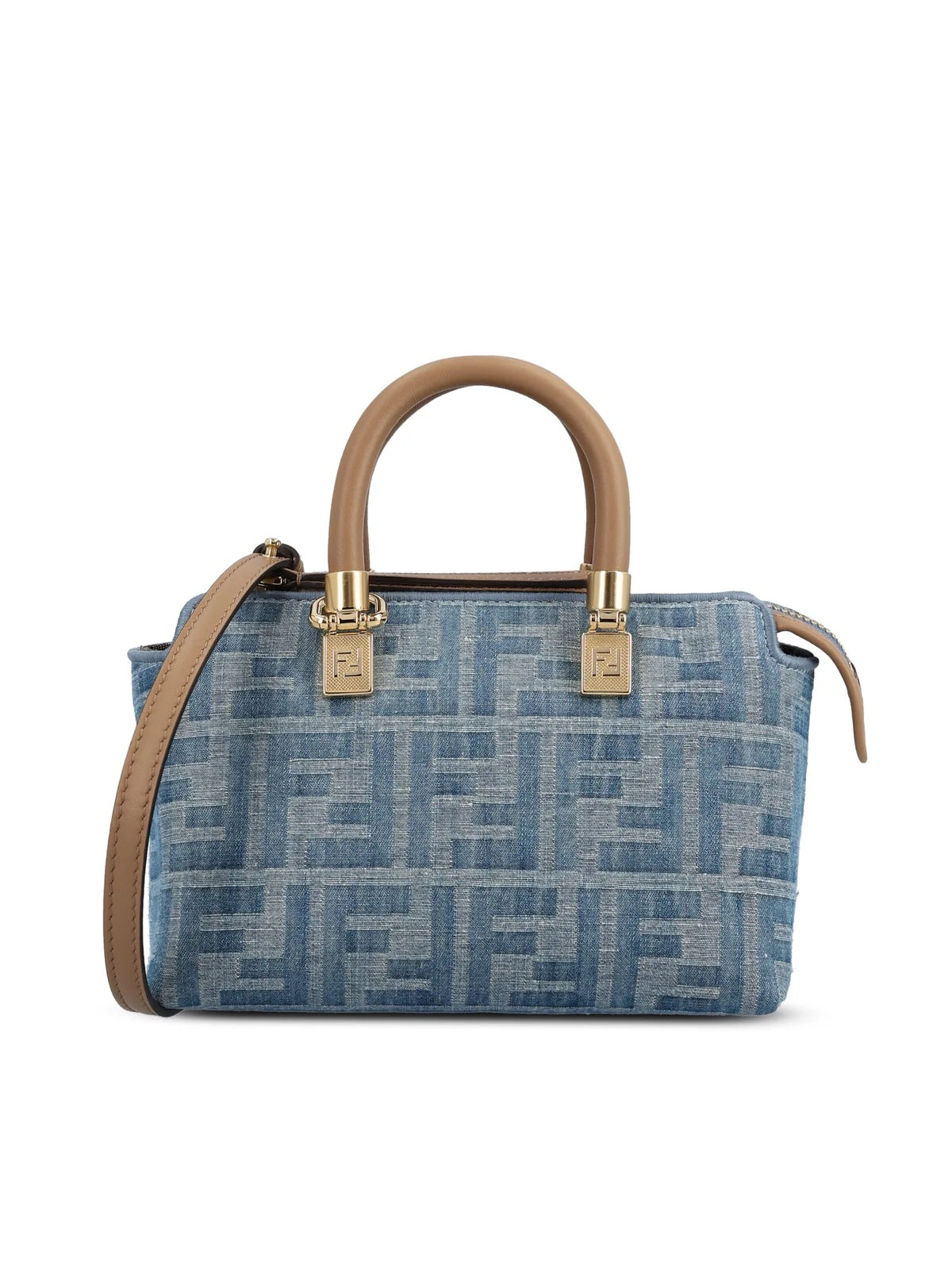 FENDI BY THE WAY FF DENIM MINI TOP HANDLE BAG