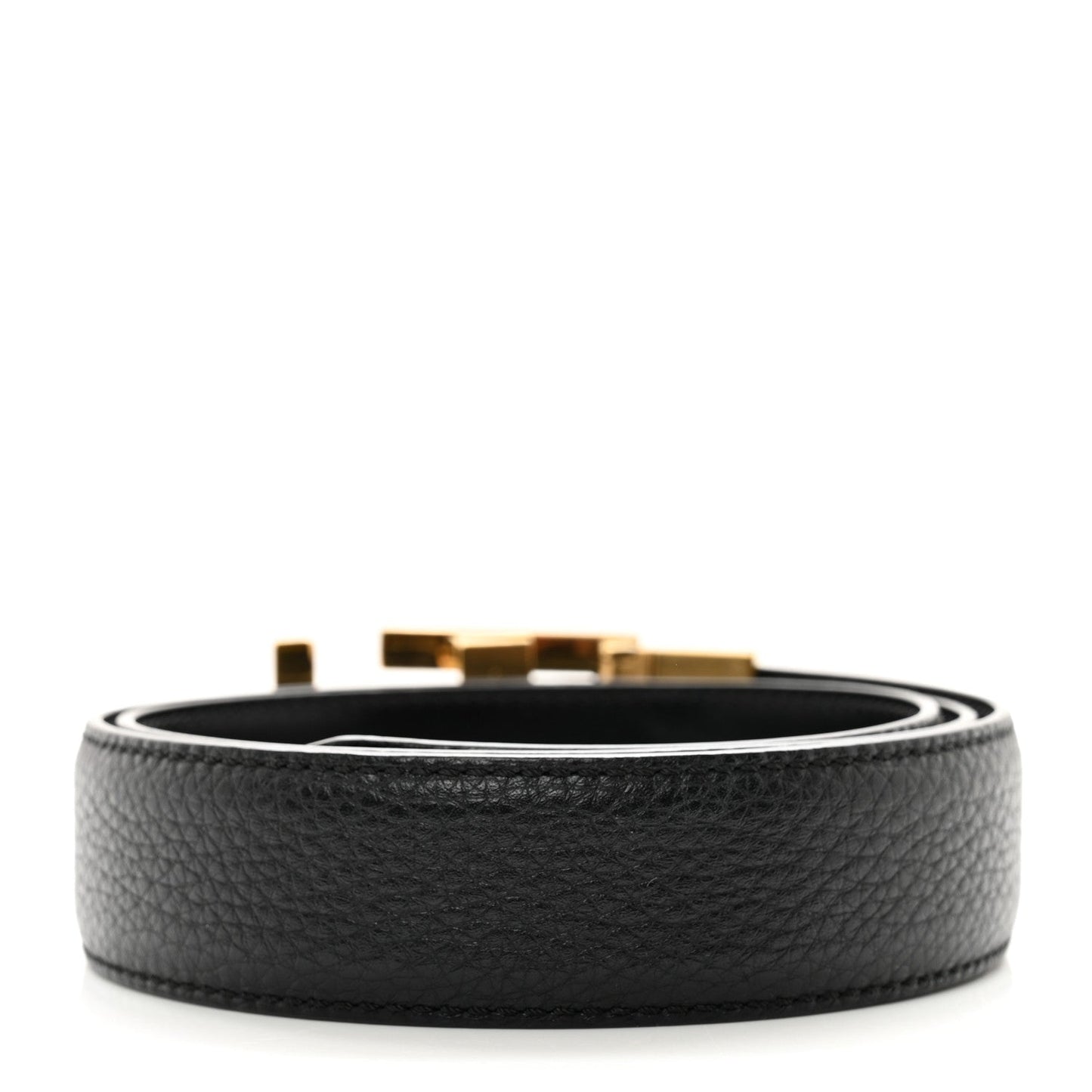FENDI CUOIO ROMANO FF BUCKLE LEATHER BELT