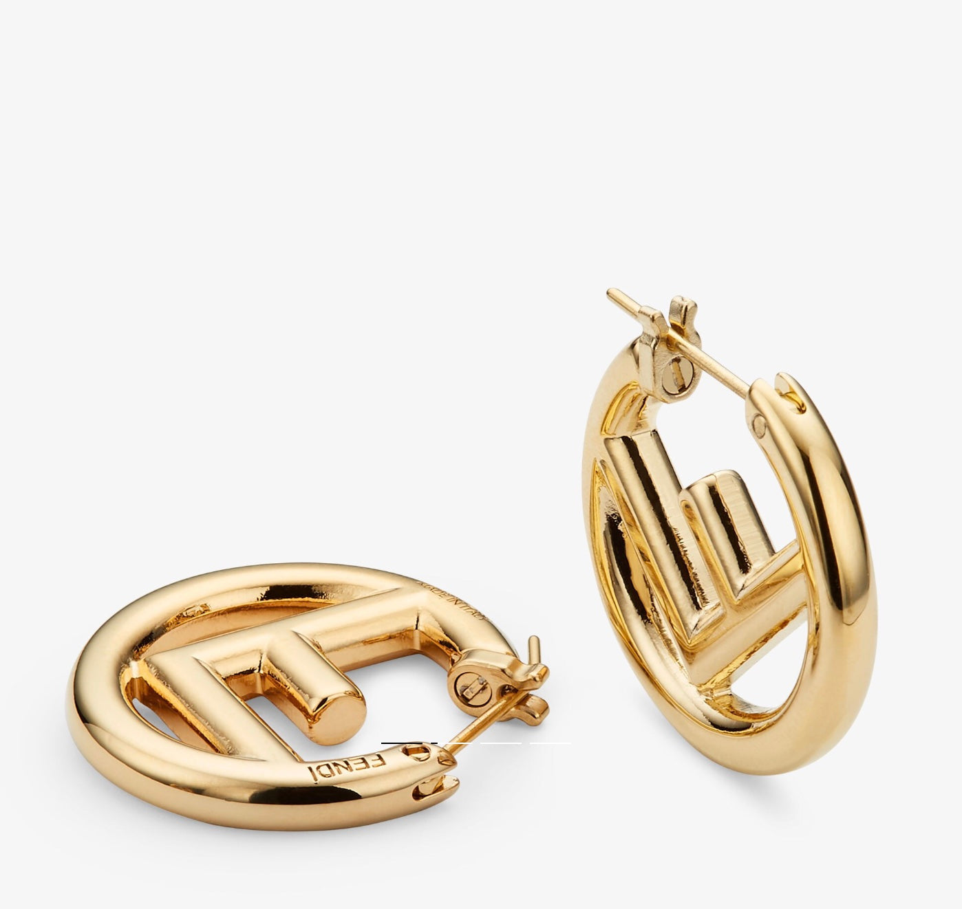 FENDI F IS FENDI HOOP EARRINGS
