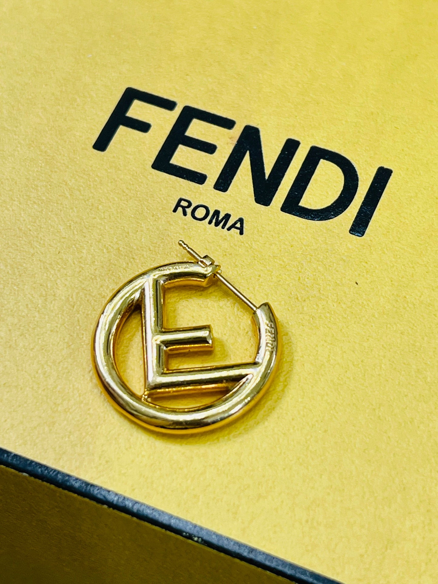 FENDI F IS FENDI HOOP EARRINGS