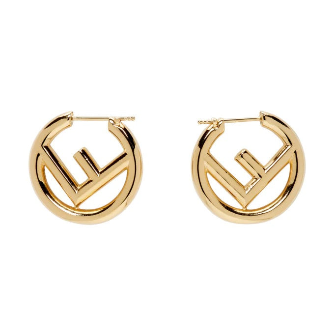 FENDI F IS FENDI HOOP EARRINGS