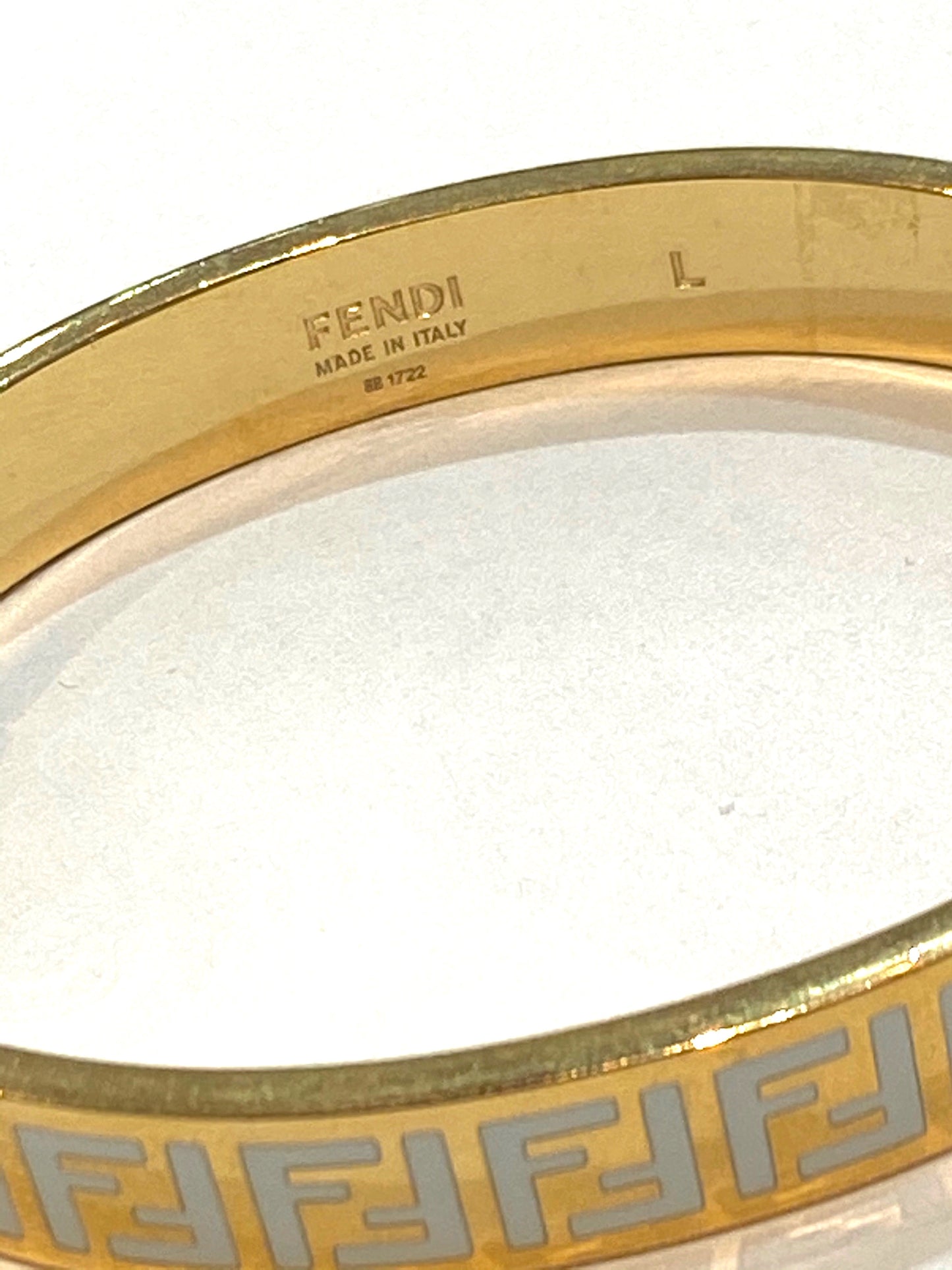 FENDI FF ENAMEL LOGO FOREVER BRACELET