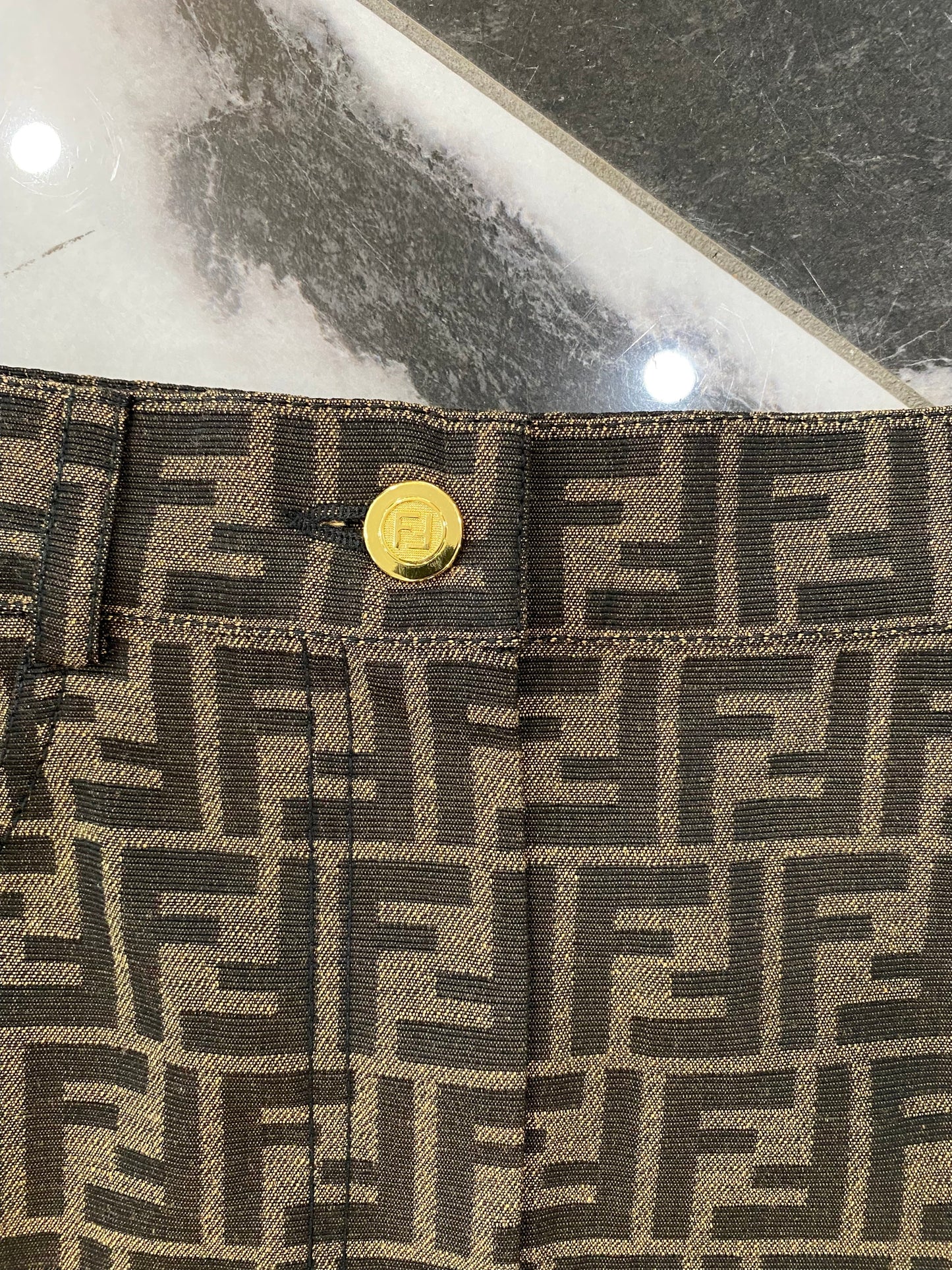 FENDI FF ZUCCA MINI SKIRT