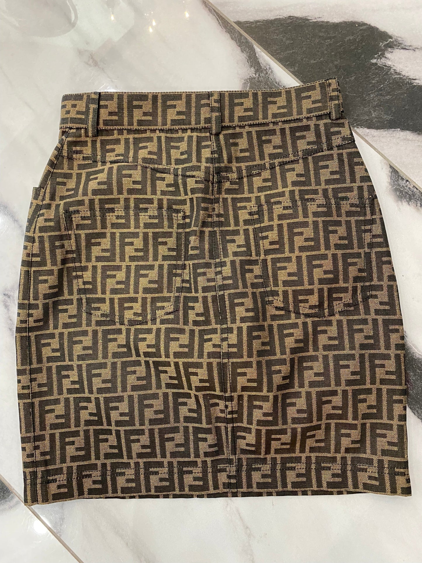 FENDI FF ZUCCA MINI SKIRT