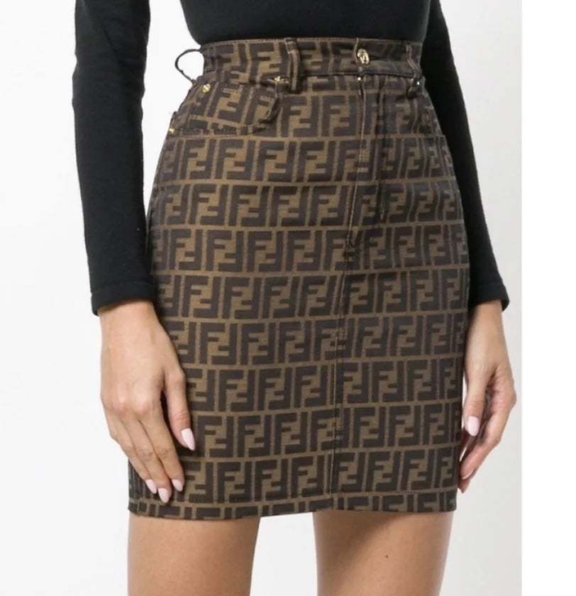 FENDI FF ZUCCA MINI SKIRT