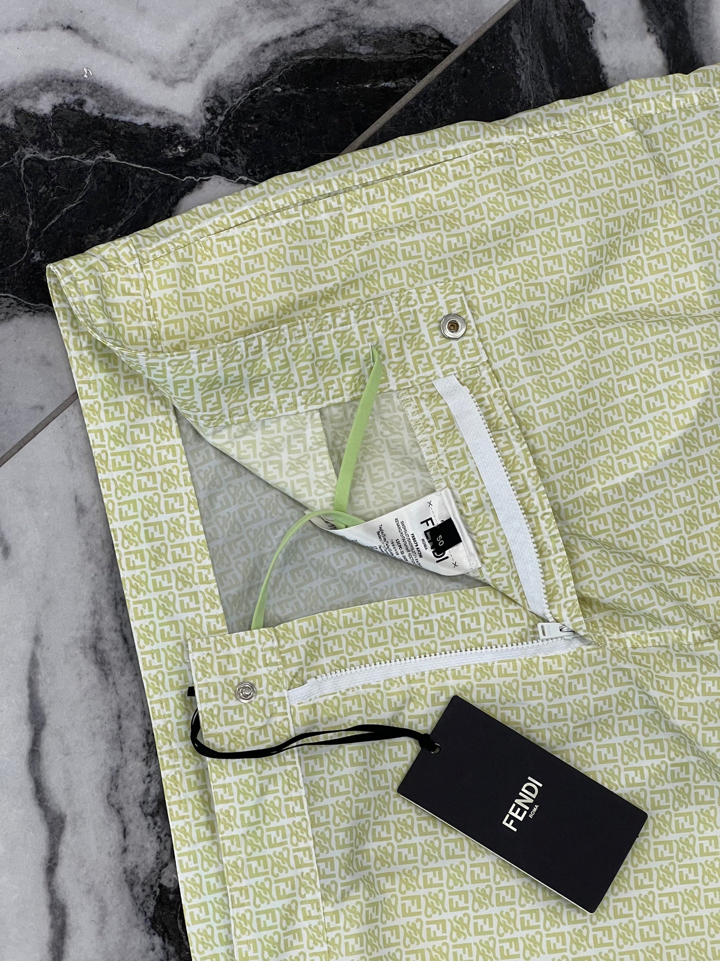 FENDI FF LOGO SWIM SHORTS