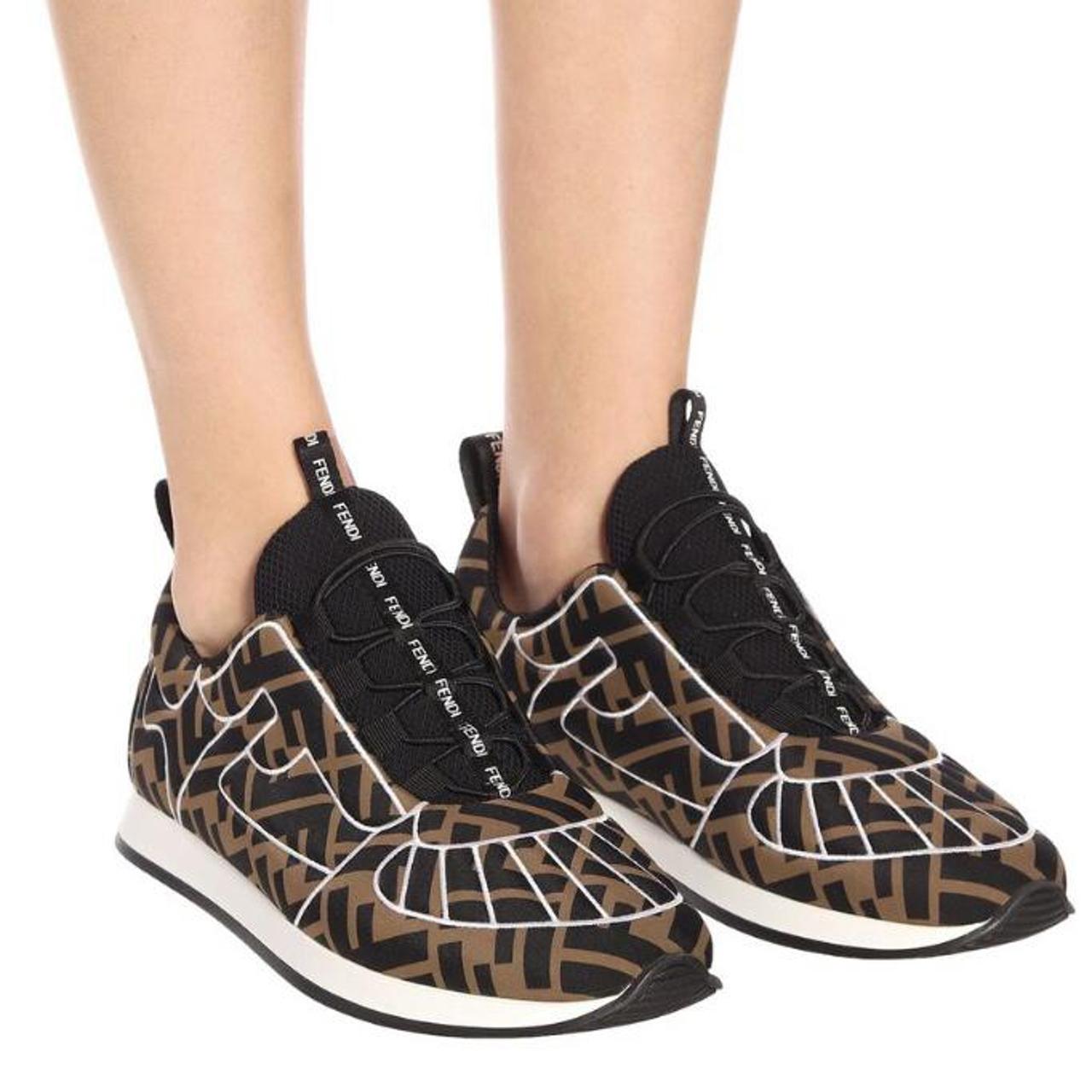 FENDI FREEDOM FF STRETCH SNEAKERS