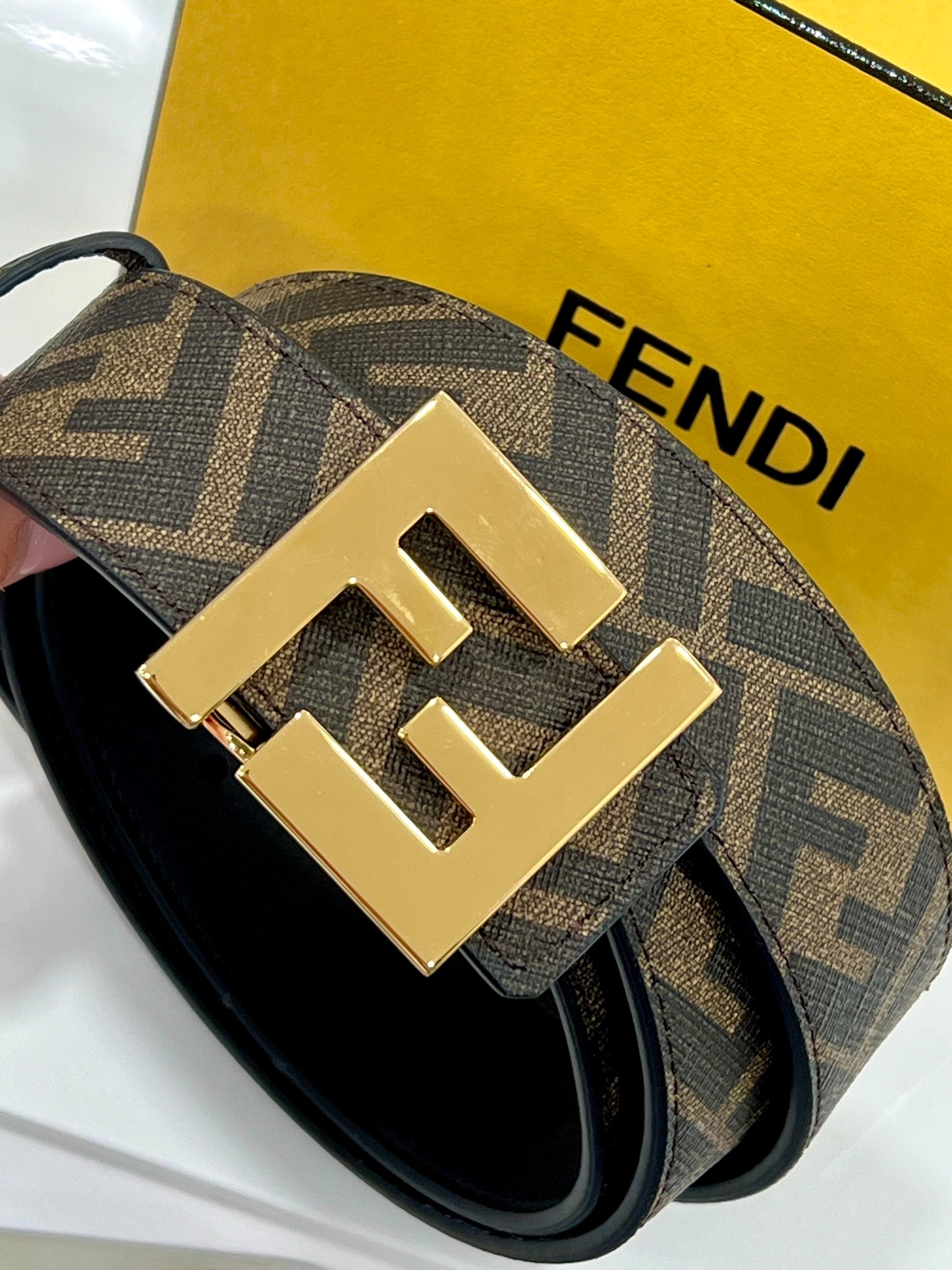 FENDI FF SQUARED REVERSIBLE BELT UNISEX