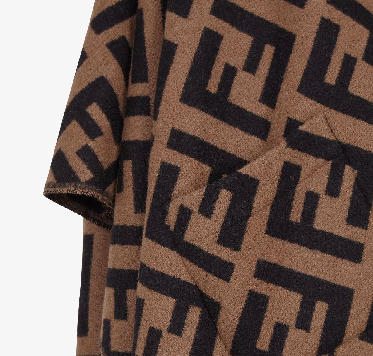 FENDI FF CASHMERE PONCHO