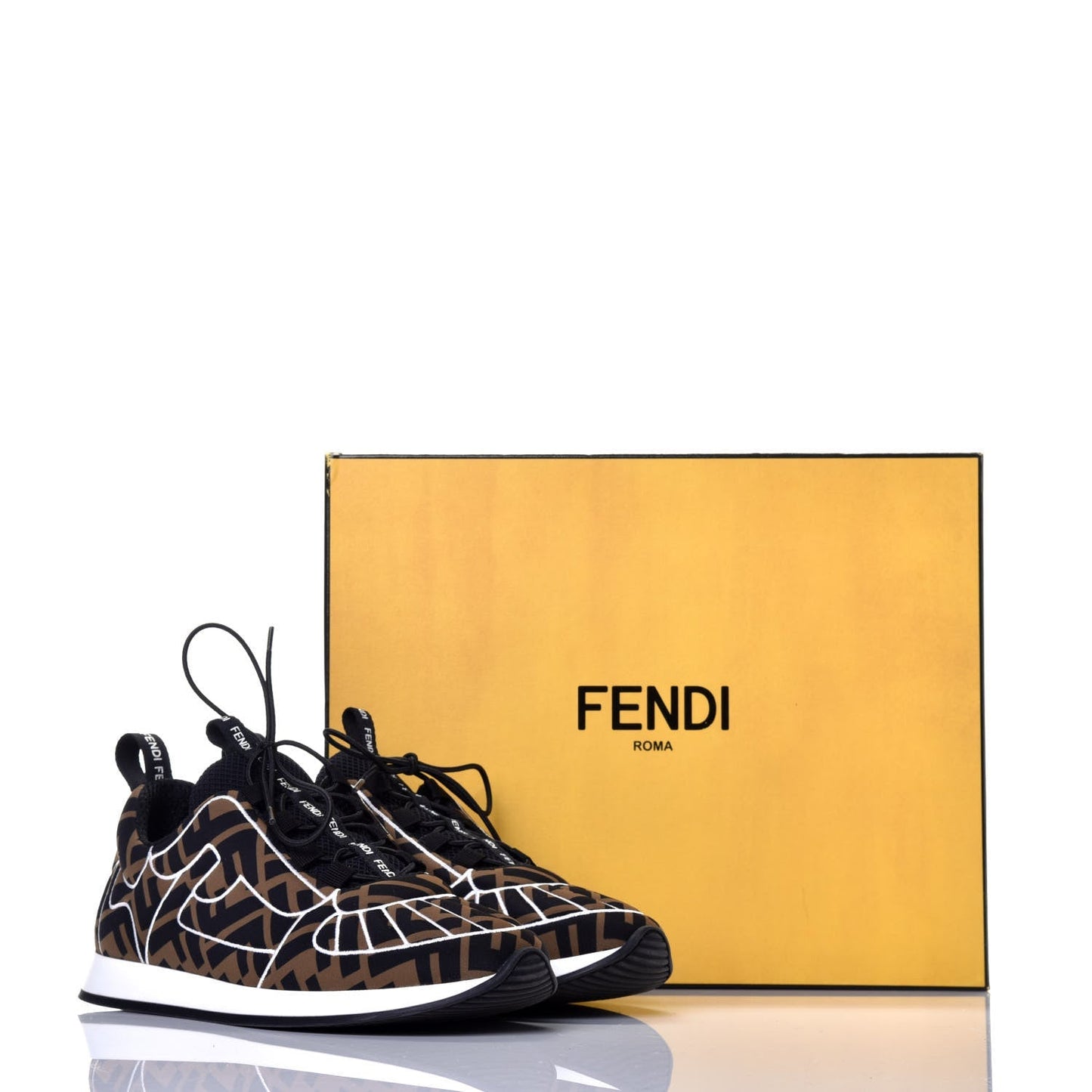 FENDI FREEDOM FF STRETCH SNEAKERS