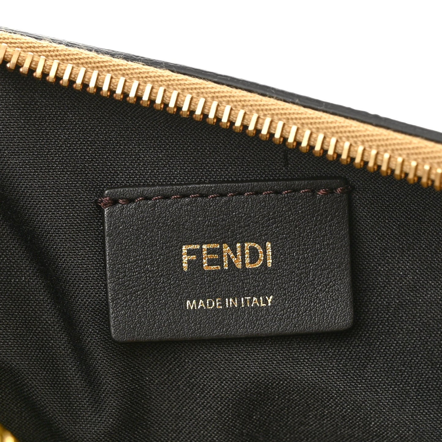 FENDI SMALL FENDIGRAPHY CALF GOLD HOBO BAG