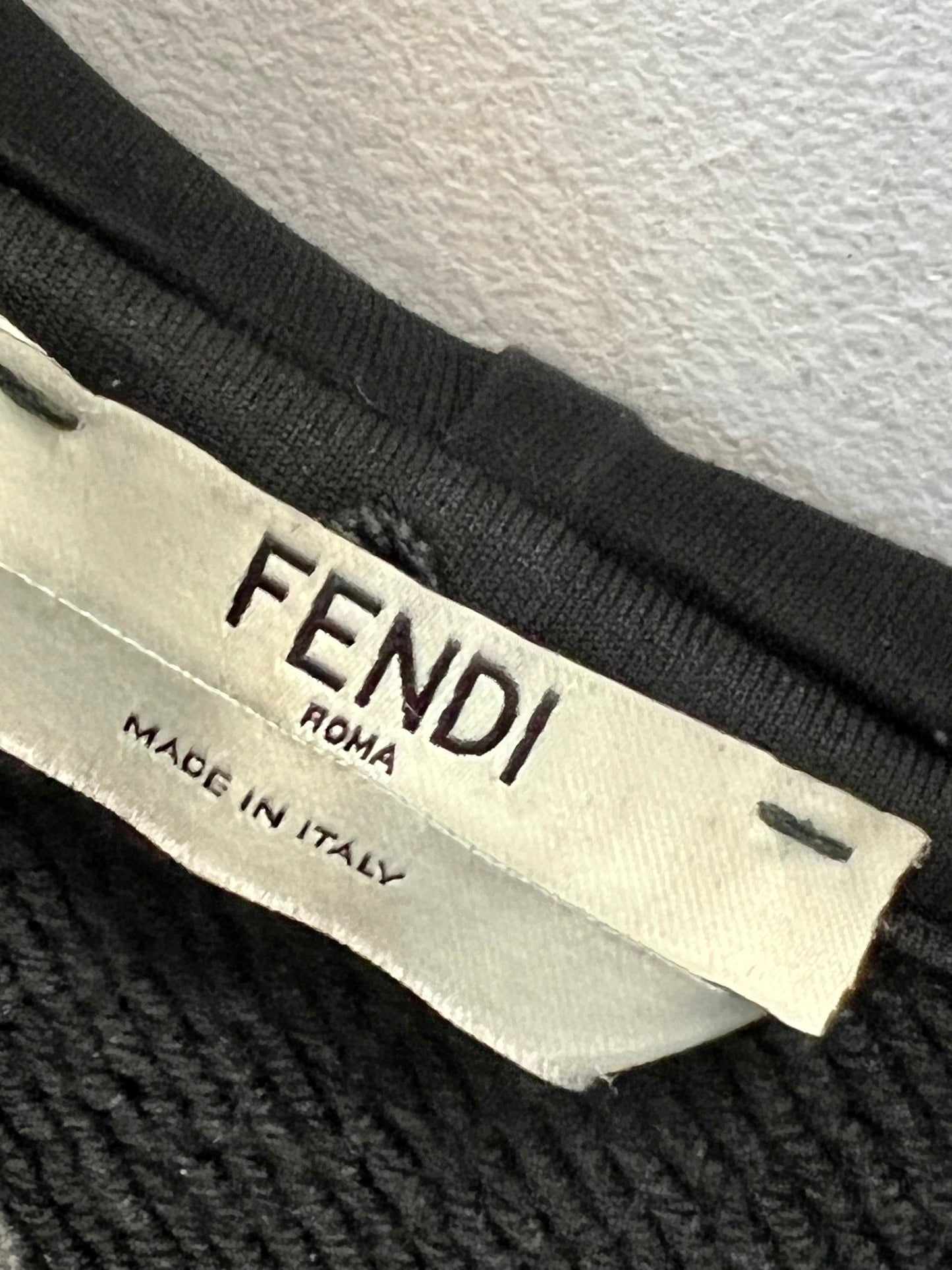 FENDI PEARLS BOW HOODED DRESS
