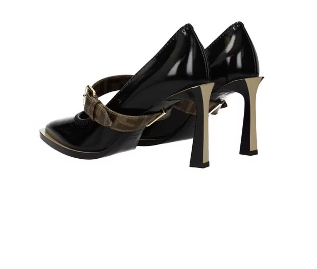 FENDI MARY JANE FFRAME COURT PUMPS