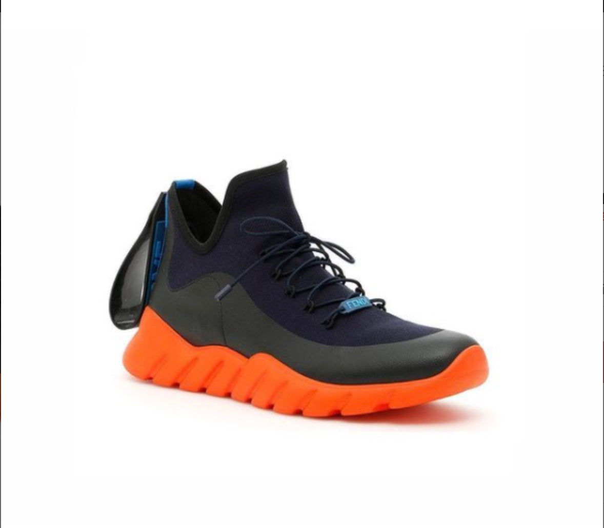 FENDI MEN'S RUNWAY HIGH-TOP SCUBA SNEAKERS