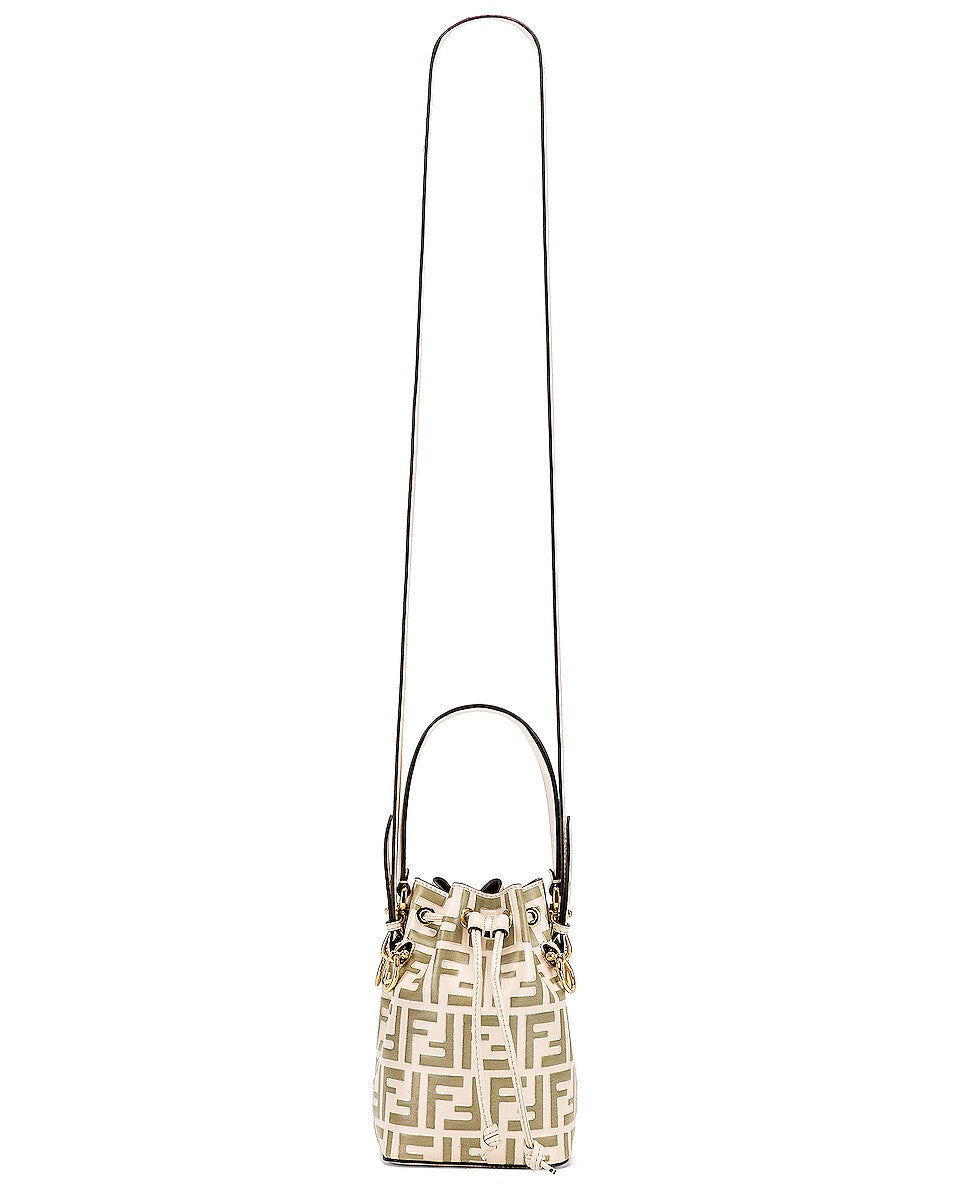 FENDI MINI ZUCCA MON TRESOR BUCKET BAG
